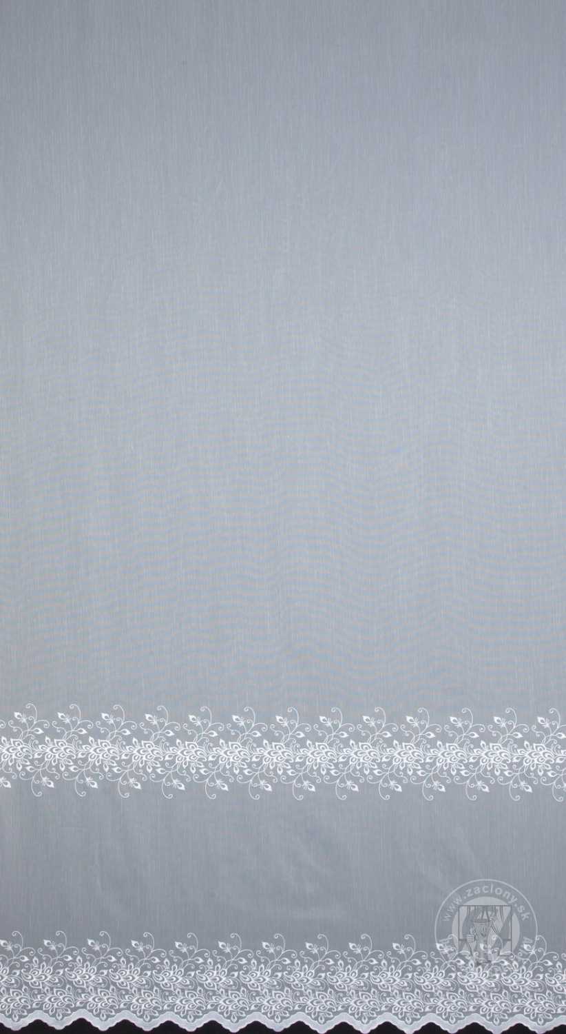 Záclona metráž 28015/ADEN biela 300cm