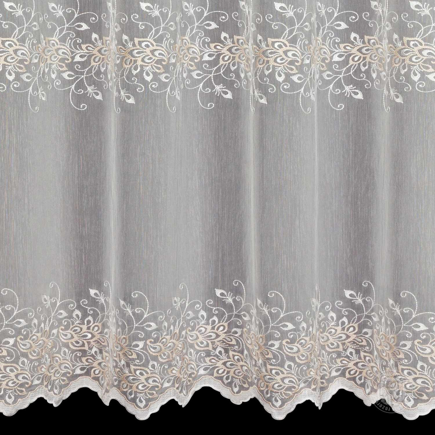 Záclona metráž 28015/ADEN krémová 300cm