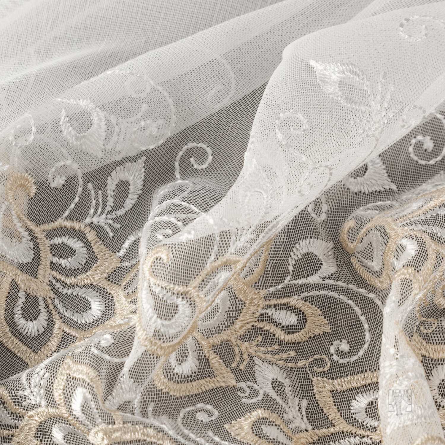 Záclona metráž 28015/ADEN krémová 300cm