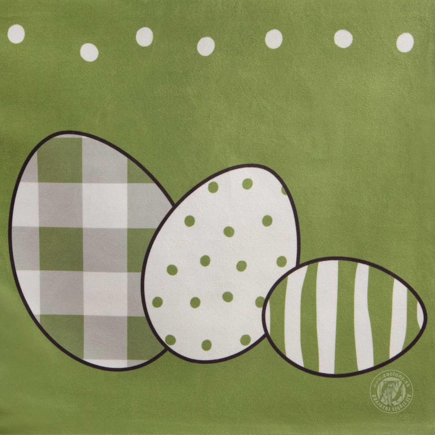 Veľkonočný obrus JAR/3 35x140cm zelený/biely