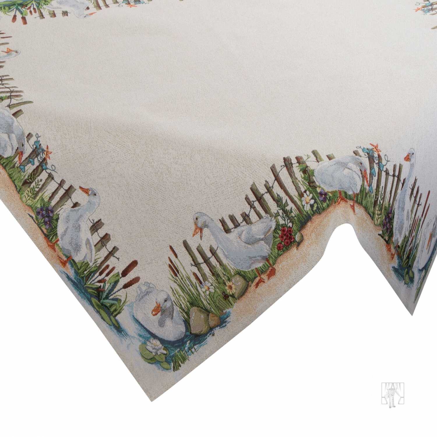 Veľkonočný gobelínový obrus 4097 100x100cm naturálny