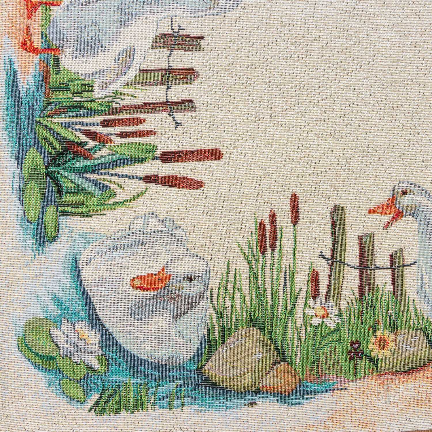 Veľkonočný gobelínový obrus 4097 100x100cm naturálny