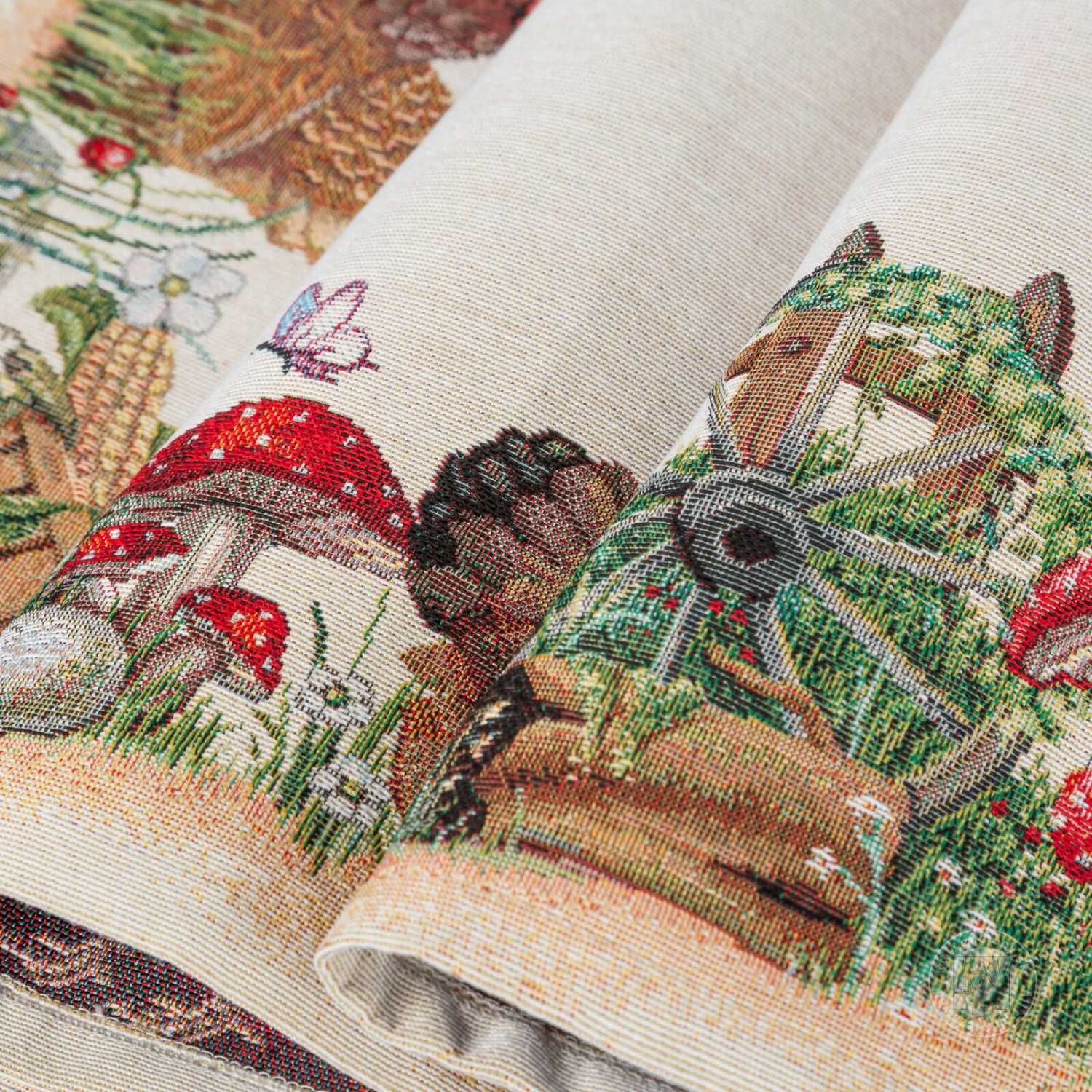 Veľkonočný gobelínový obrus 1287 100x100cm naturálny