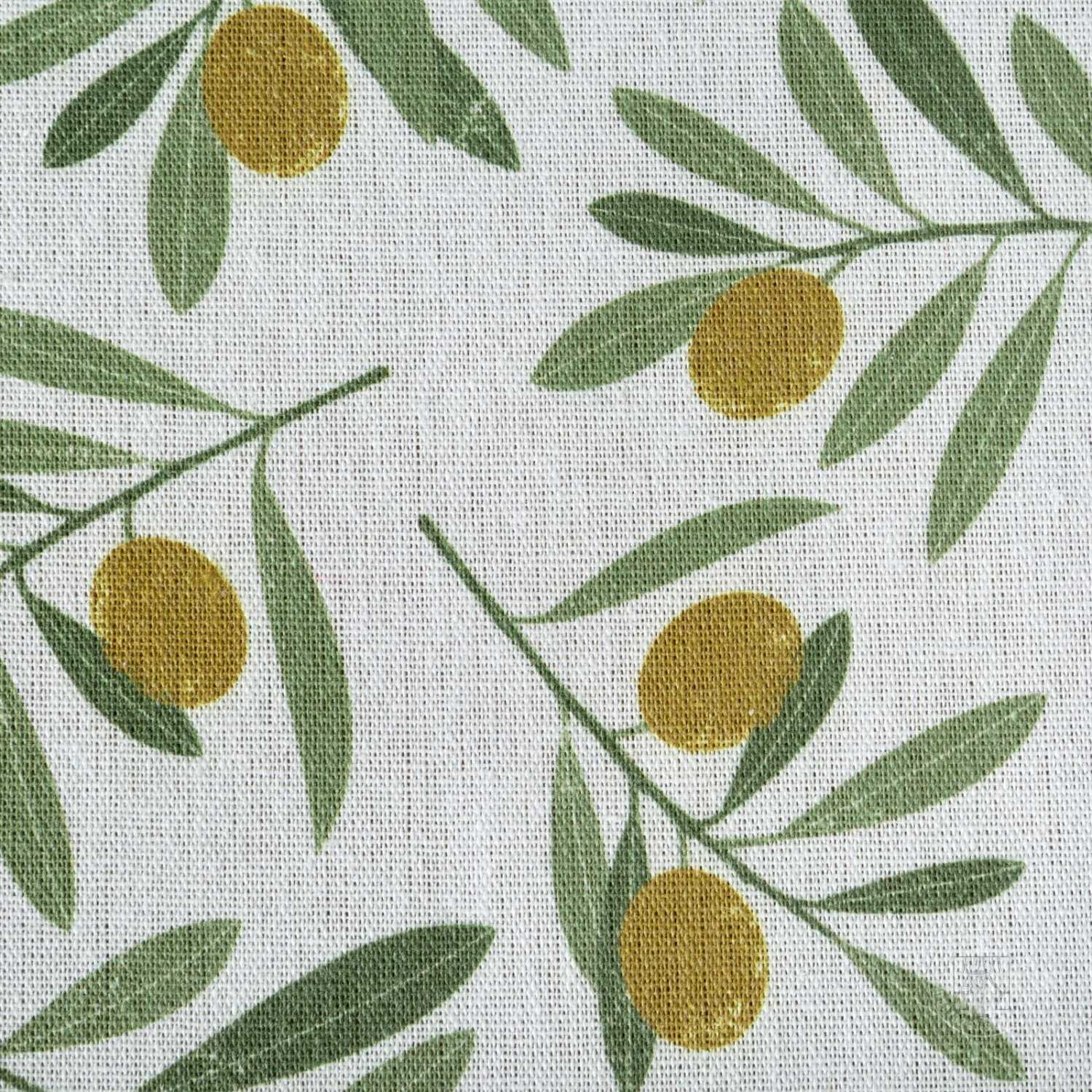 Obrus ERIN biely/zelený