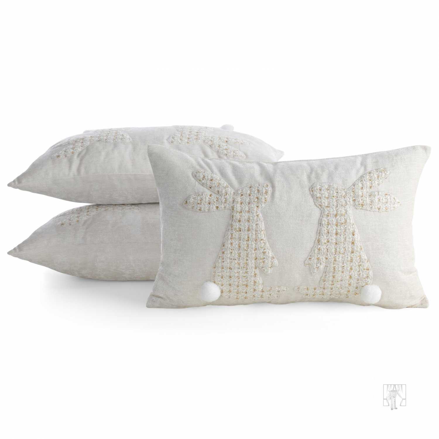 Veľkonočná obliečka na vankúš JAR/152 30x50cm krémová/biela