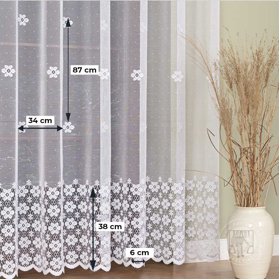 Žakarová záclona metráž 044364/001, 250cm