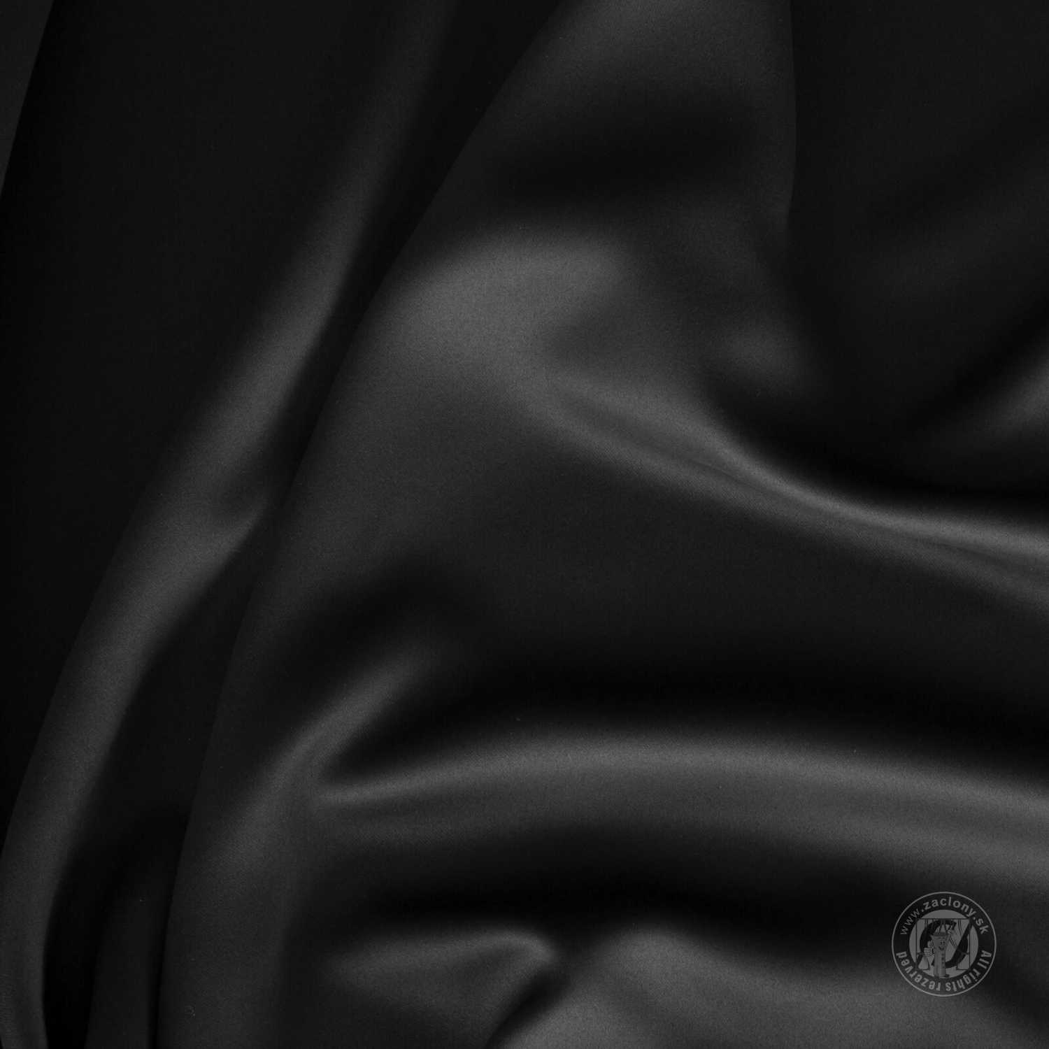 Záves NERISA na krúžkoch 140x250cm čierny