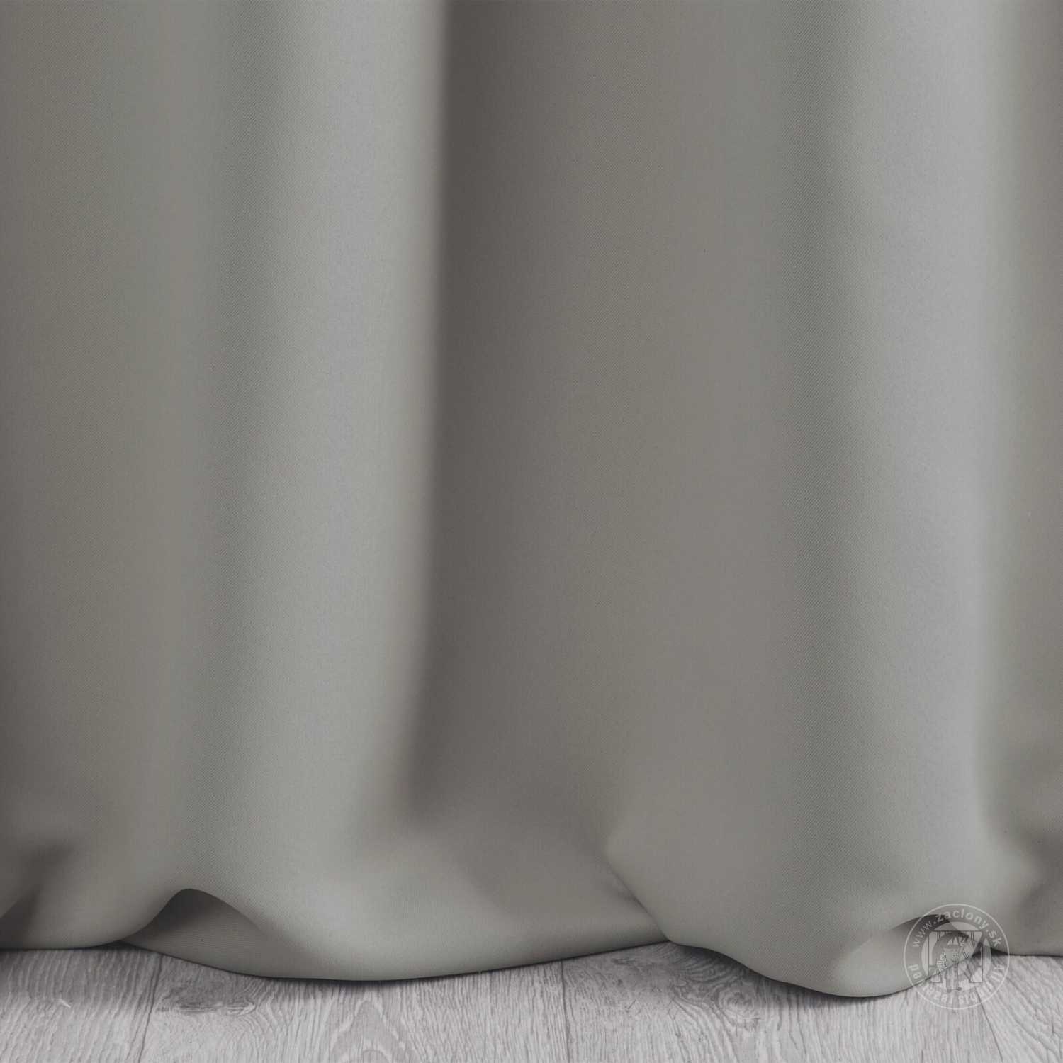 Záves NERISA na krúžkoch 140x250cm strieborný