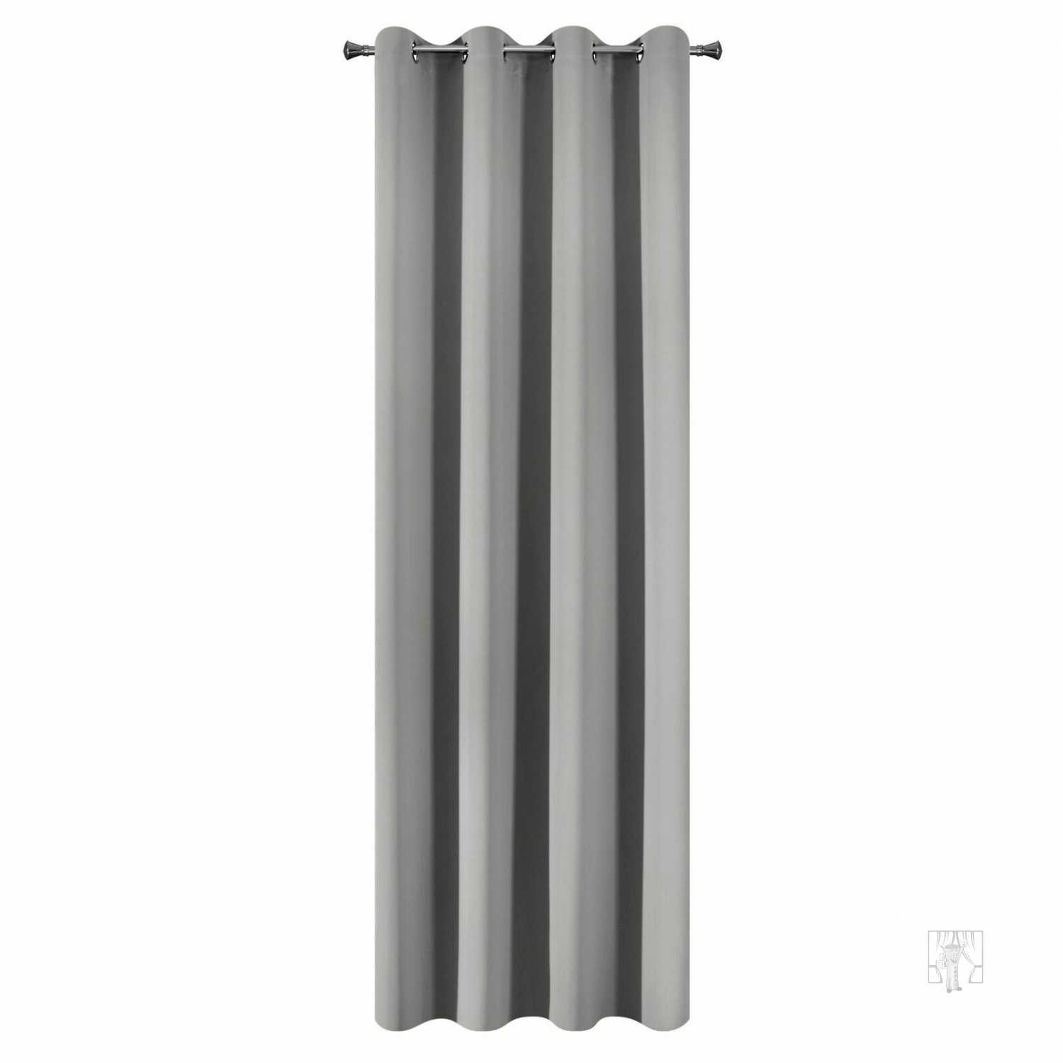Záves NERISA na krúžkoch 140x250cm strieborný