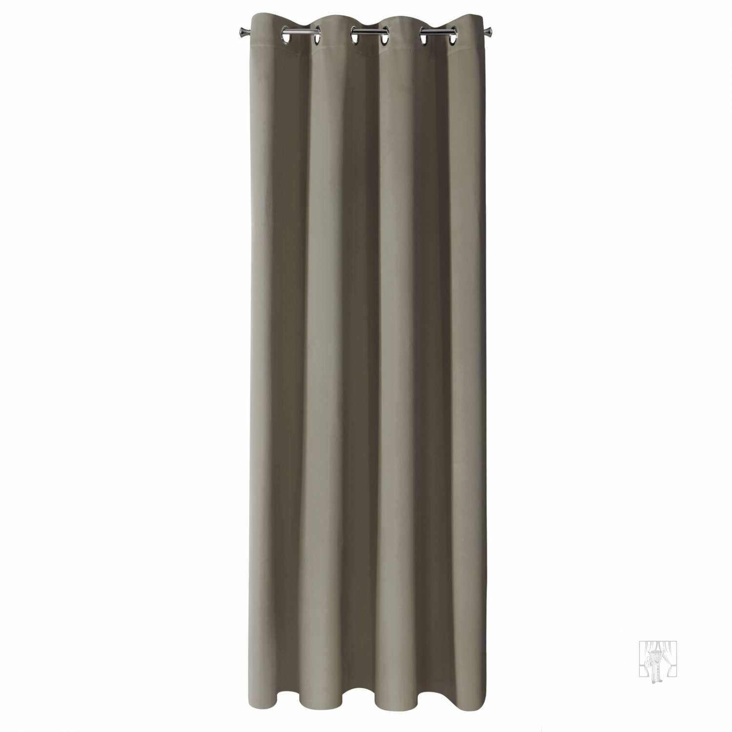 Záves NERISA na krúžkoch 140x250cm cappuccino