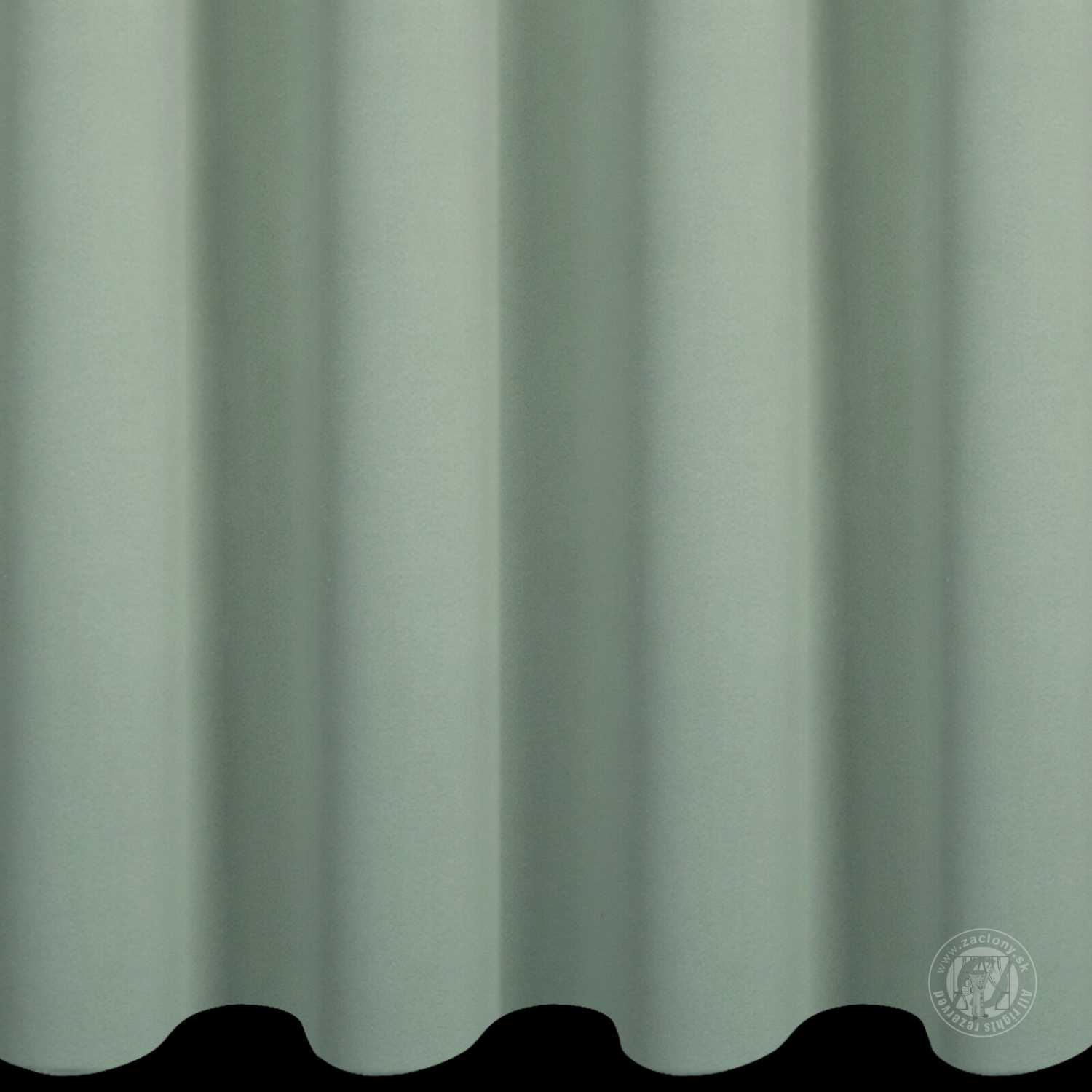 Záves NERISA na krúžkoch 140x250cm mätový