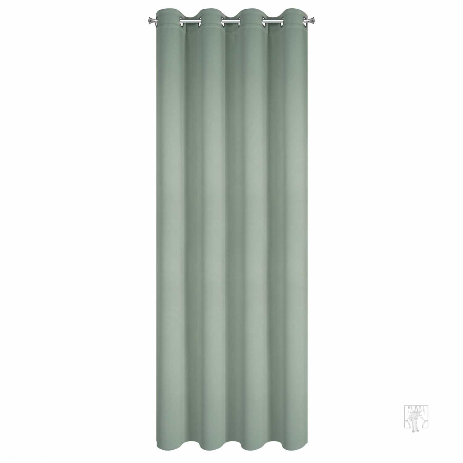 Záves NERISA na krúžkoch 140x250cm mätový