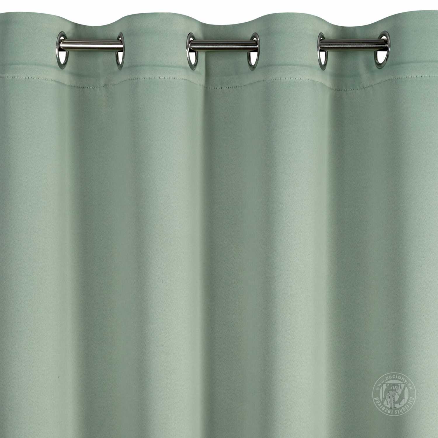 Záves NERISA na krúžkoch 140x250cm mätový