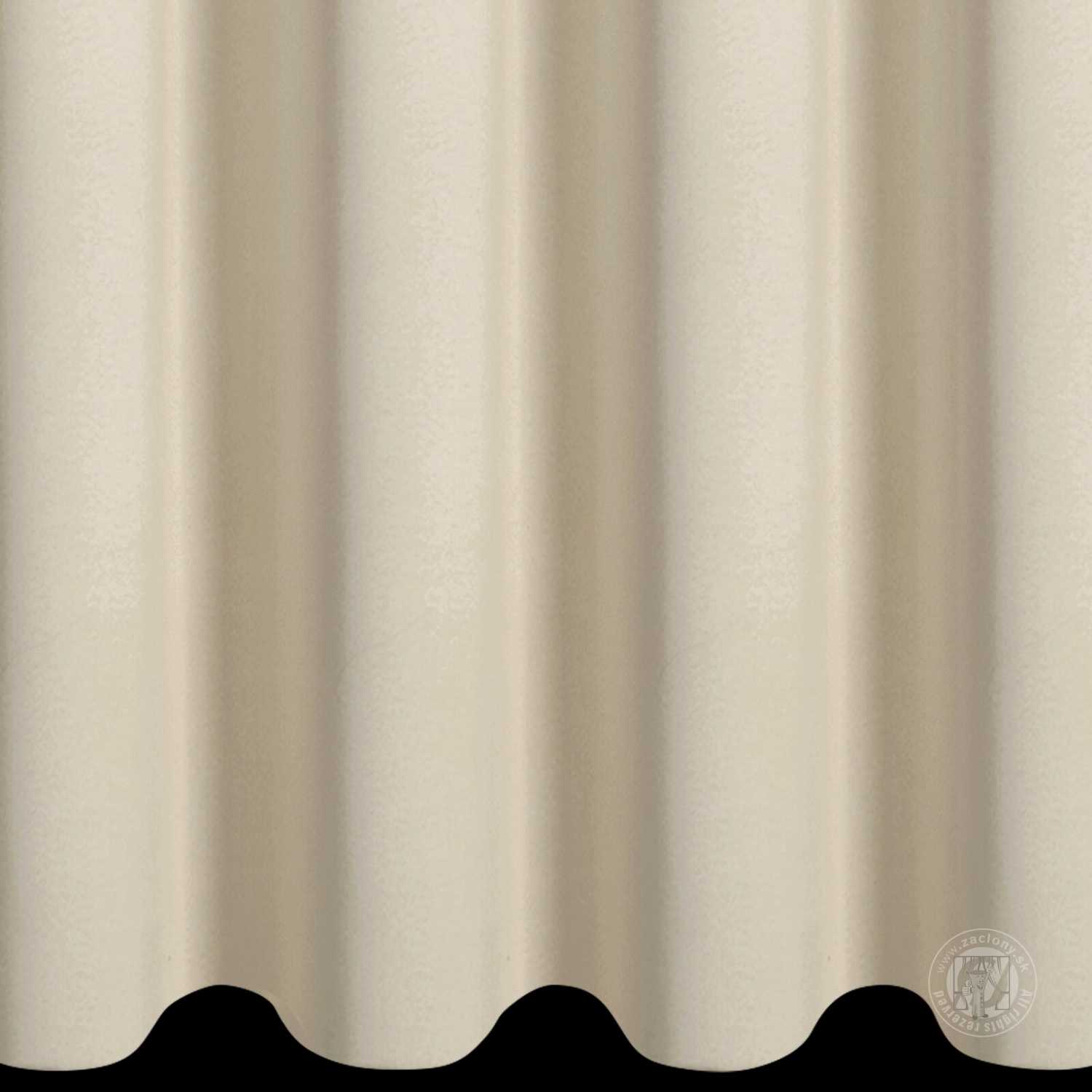 Záves NERISA na krúžkoch 140x250cm tmavý krémový