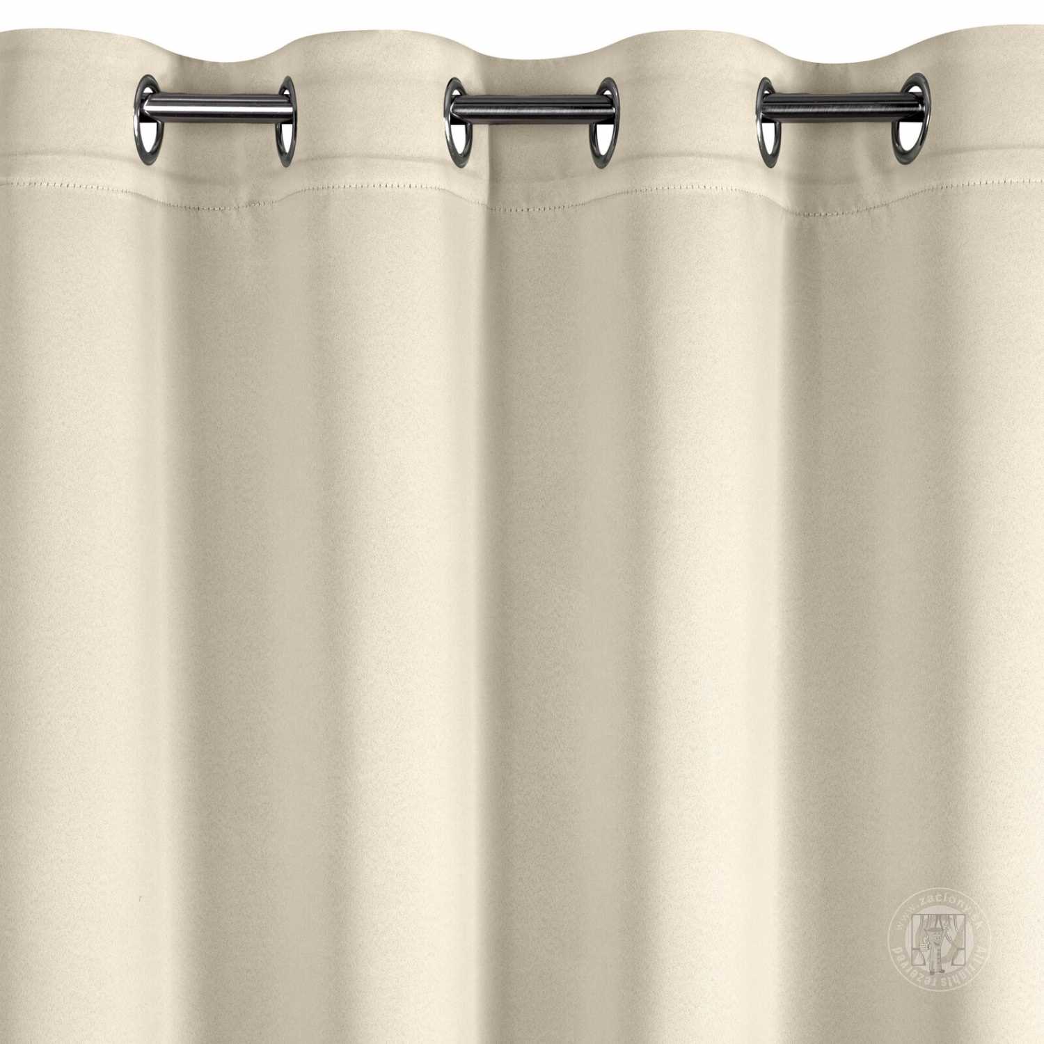 Záves NERISA na krúžkoch 140x250cm tmavý krémový