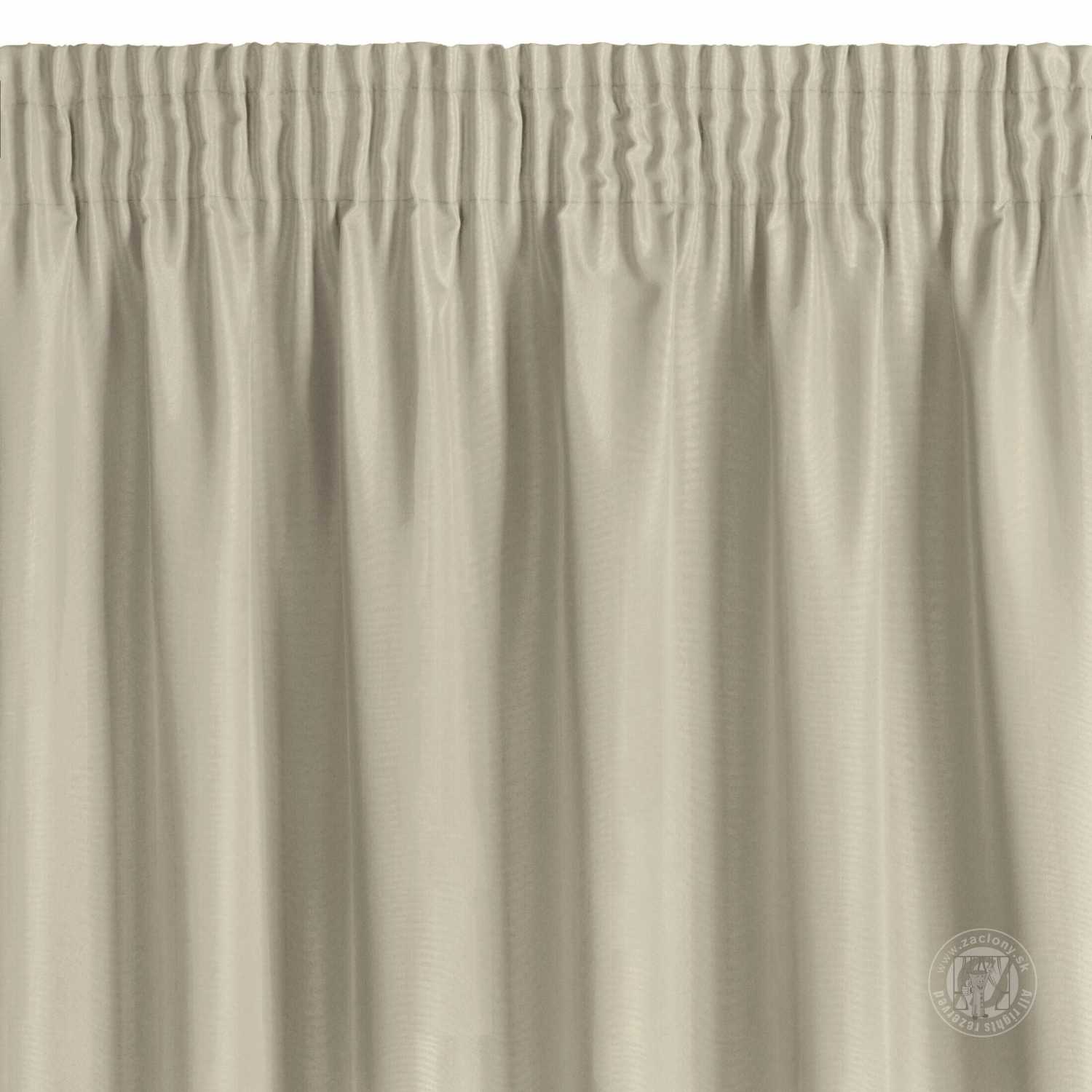 Záves RITA na páske cappuccino 140x270cm