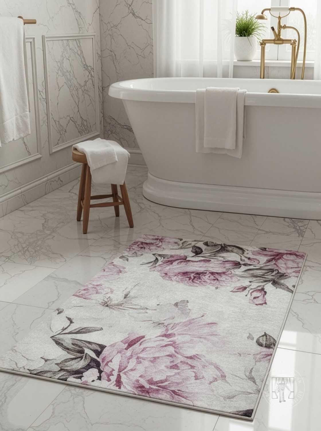 Kusový koberec LOTUS2 ružový/krémový