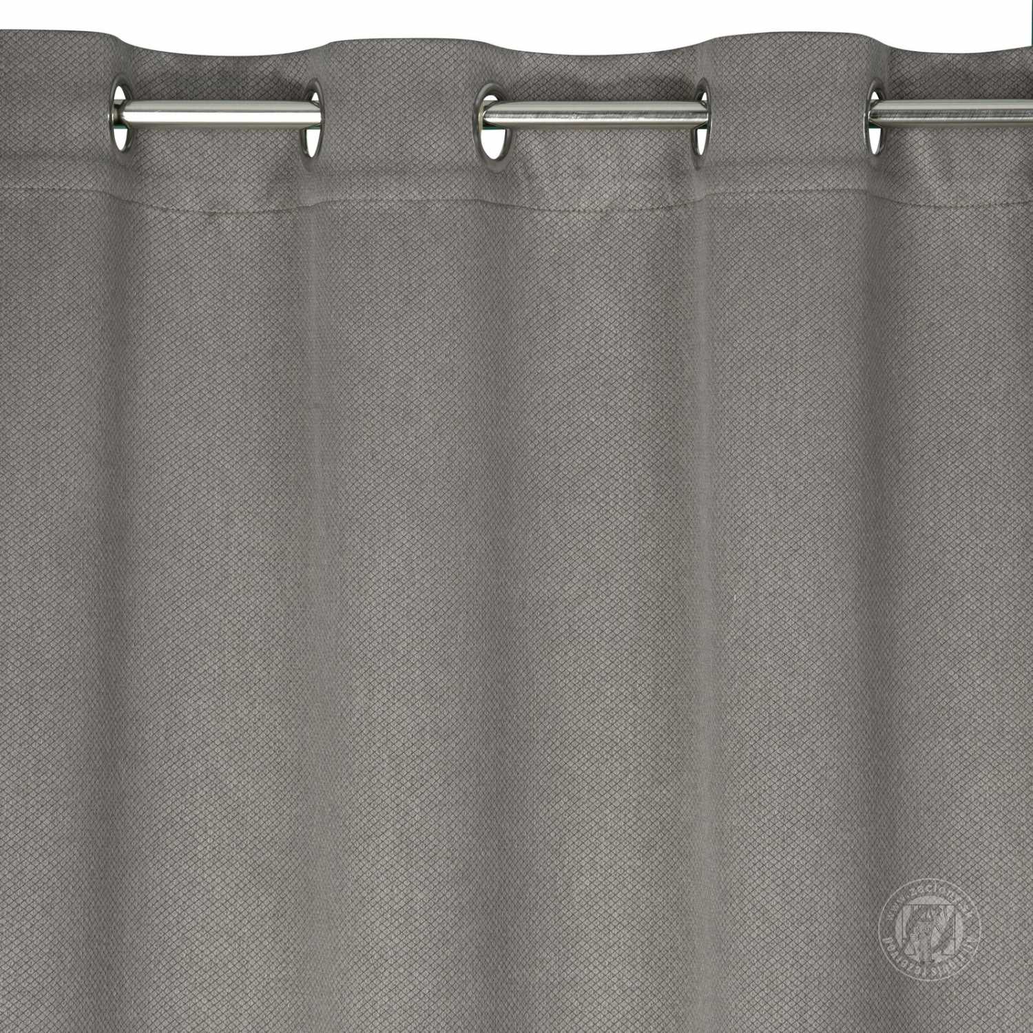 Záves AMARO na krúžkoch 135x250cm popolavý