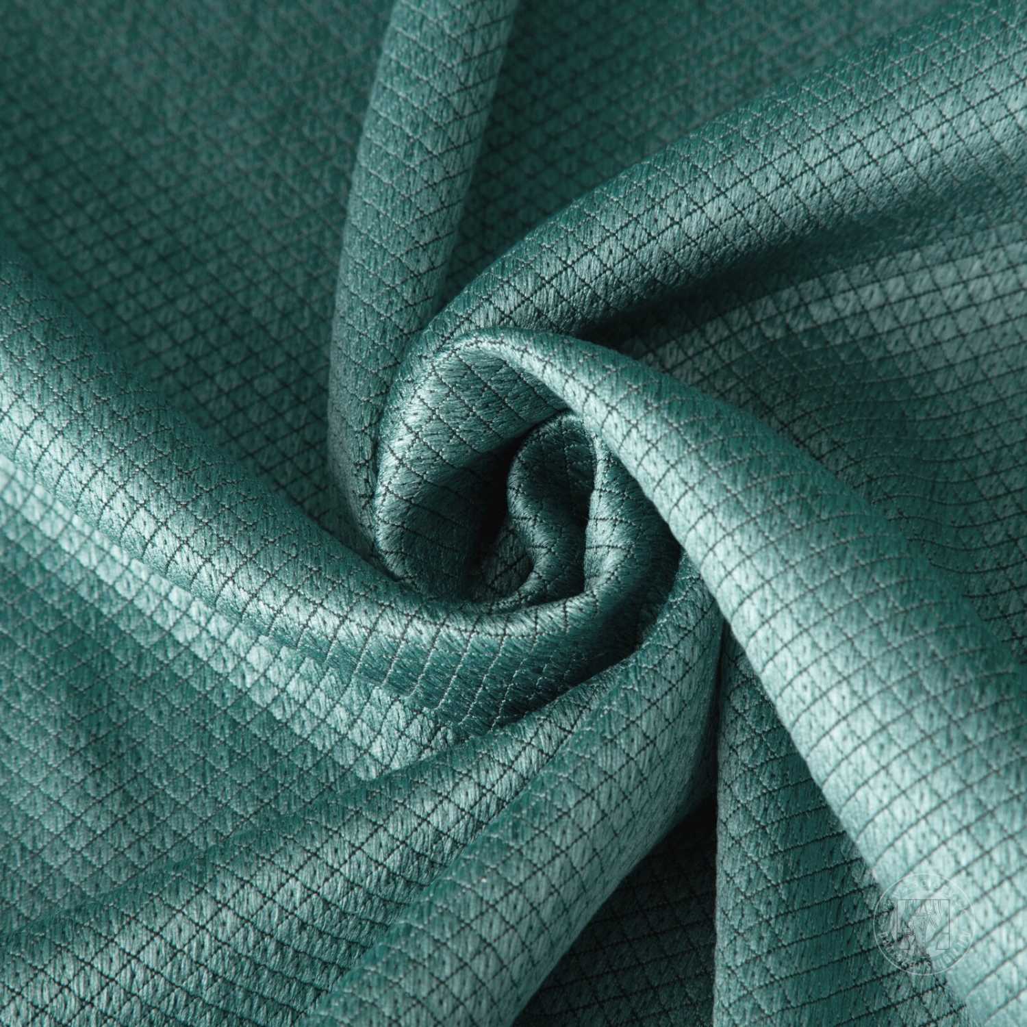 Záves AMARO na krúžkoch 135x250cm tmavotyrkysový