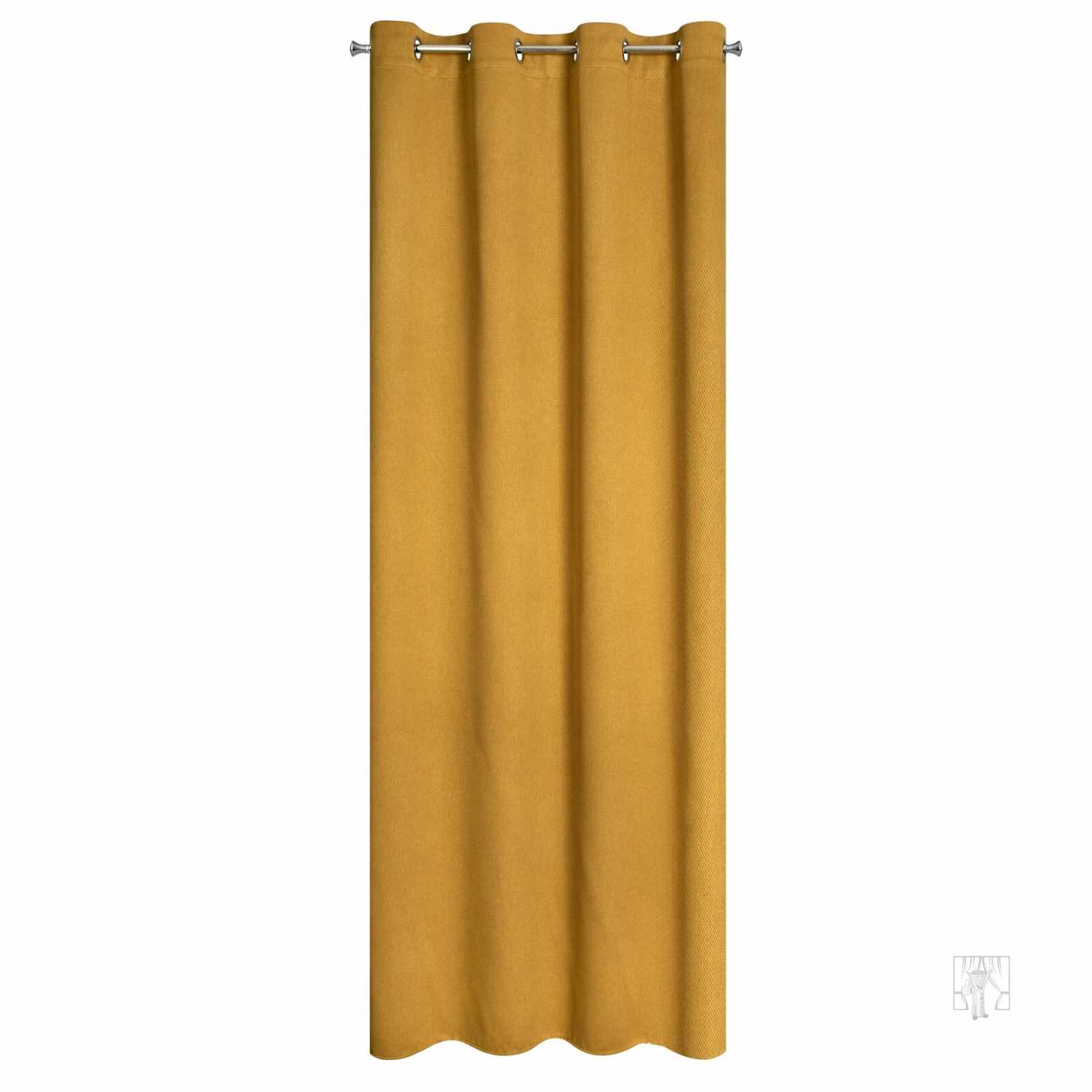 Záves AMARO na krúžkoch 135x250cm medový