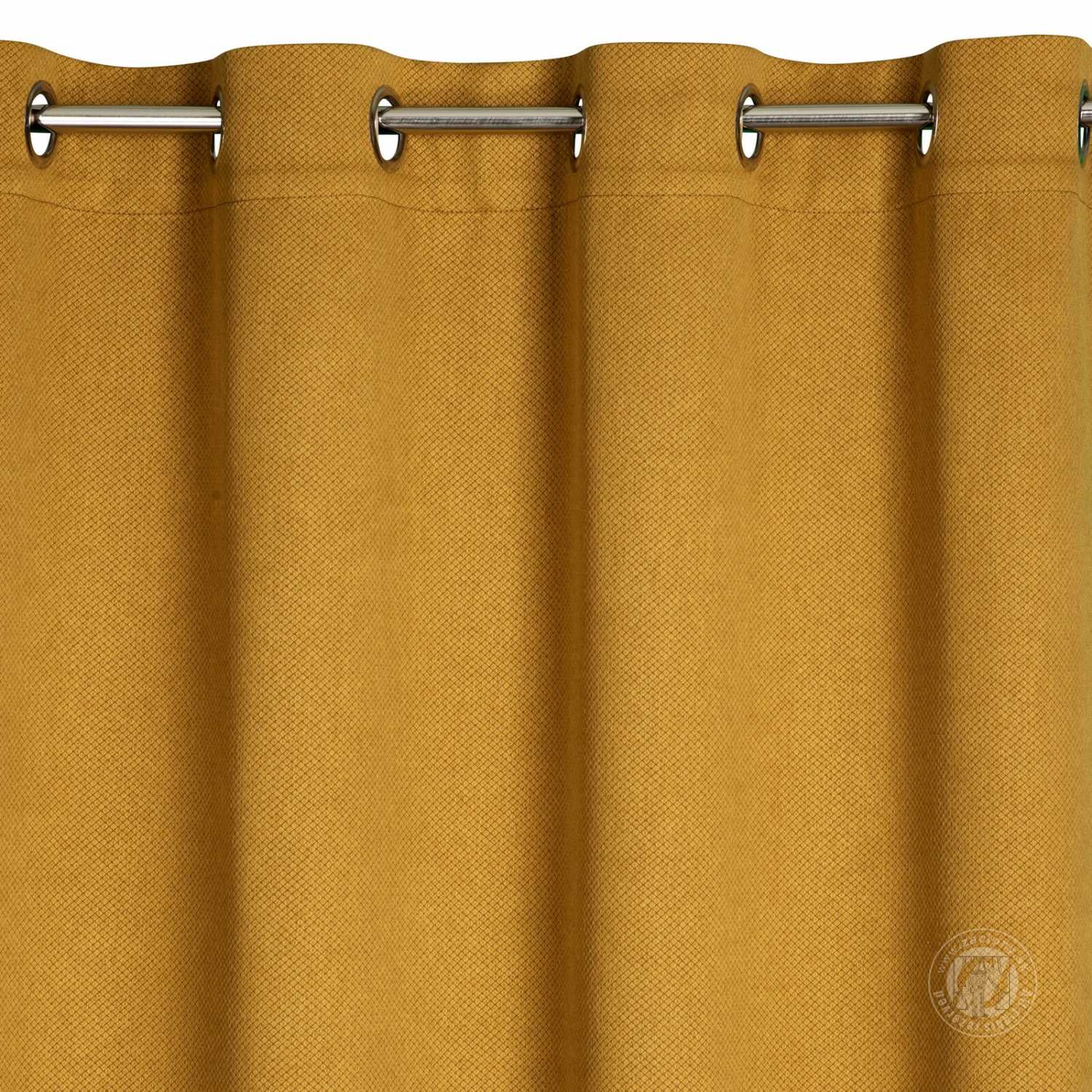 Záves AMARO na krúžkoch 135x250cm medový