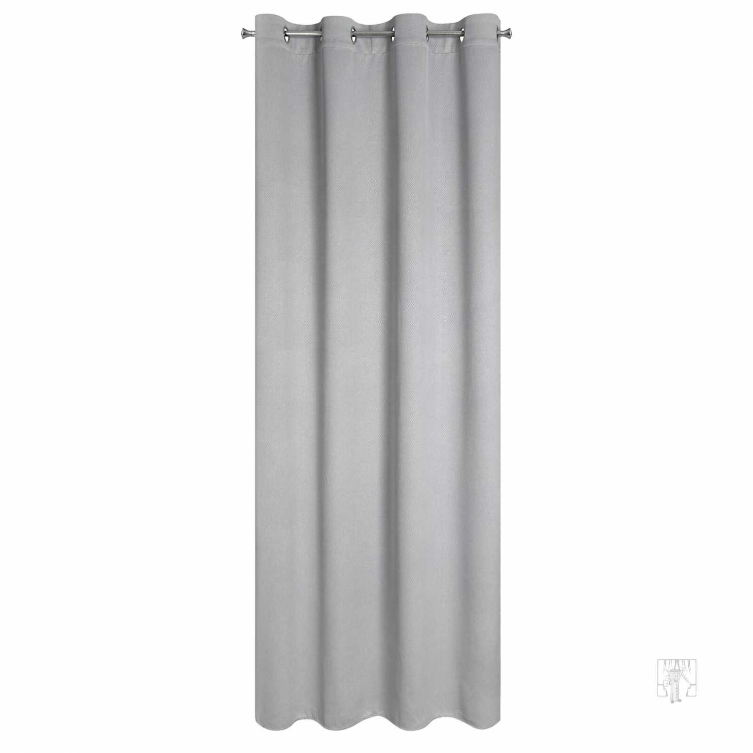 Záves AMARO na krúžkoch 135x250cm sivý