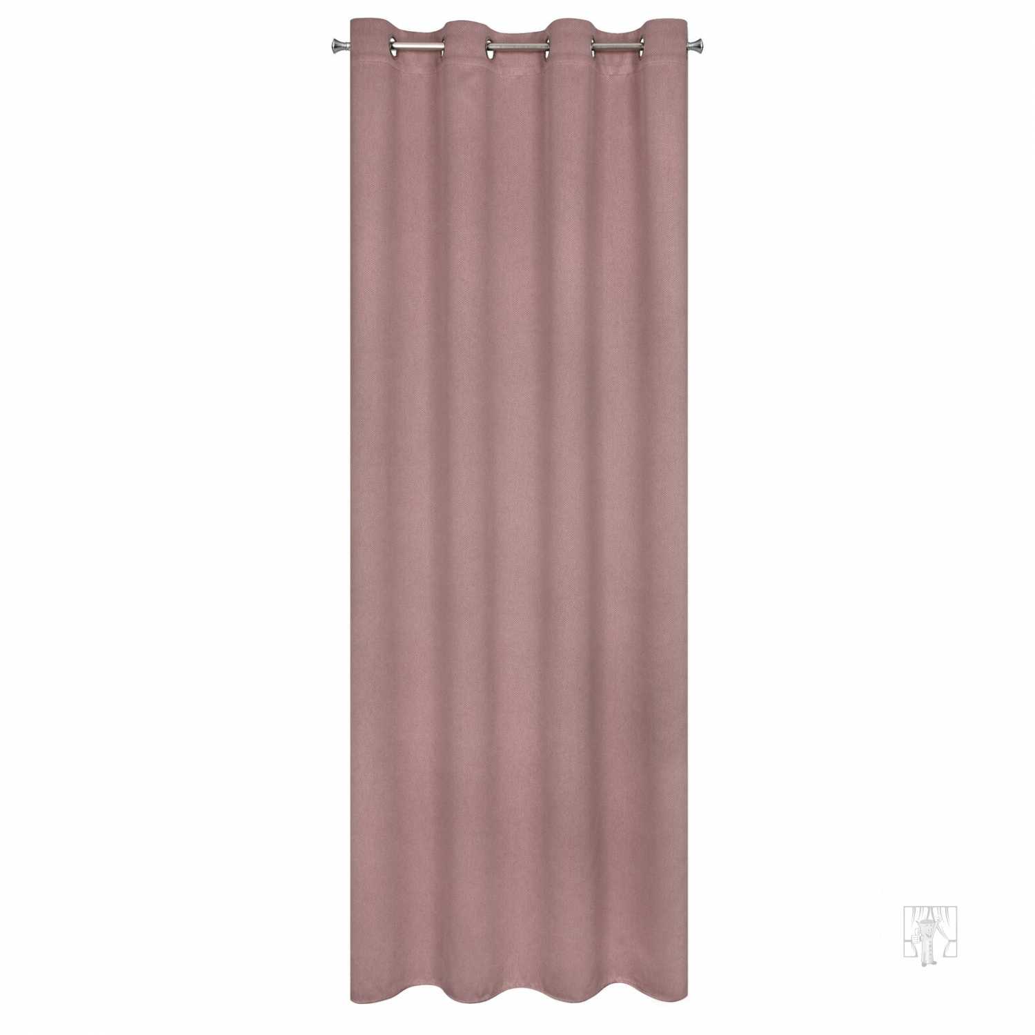 Záves AMARO na krúžkoch 135x250cm púdrový