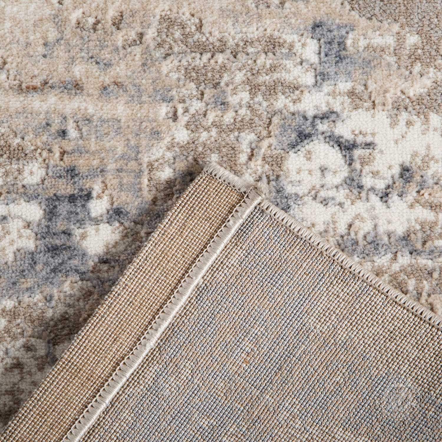 Kusový koberec ASIA2 svetlosivý/béžový