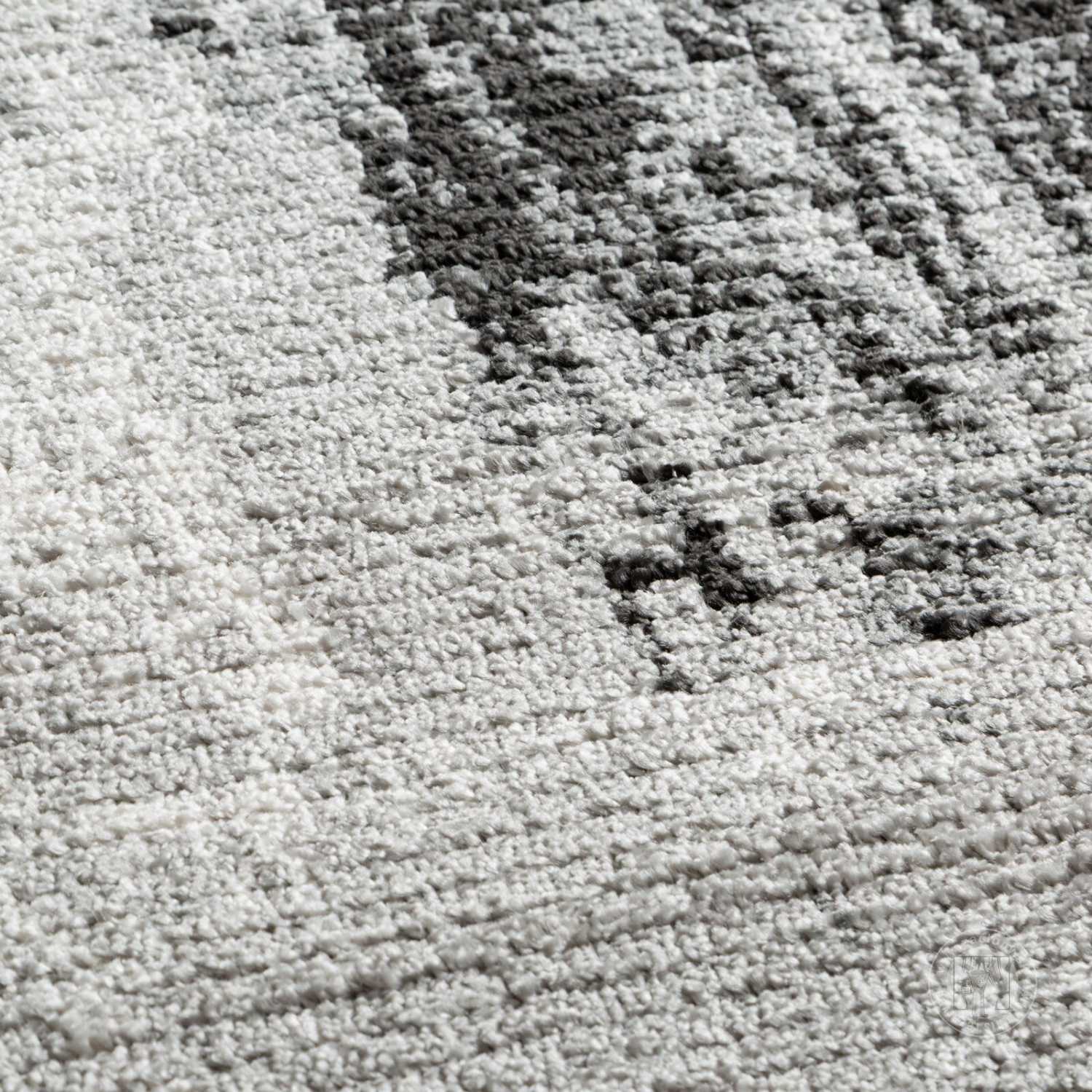 Kusový koberec ASIA3 sivý/čierny