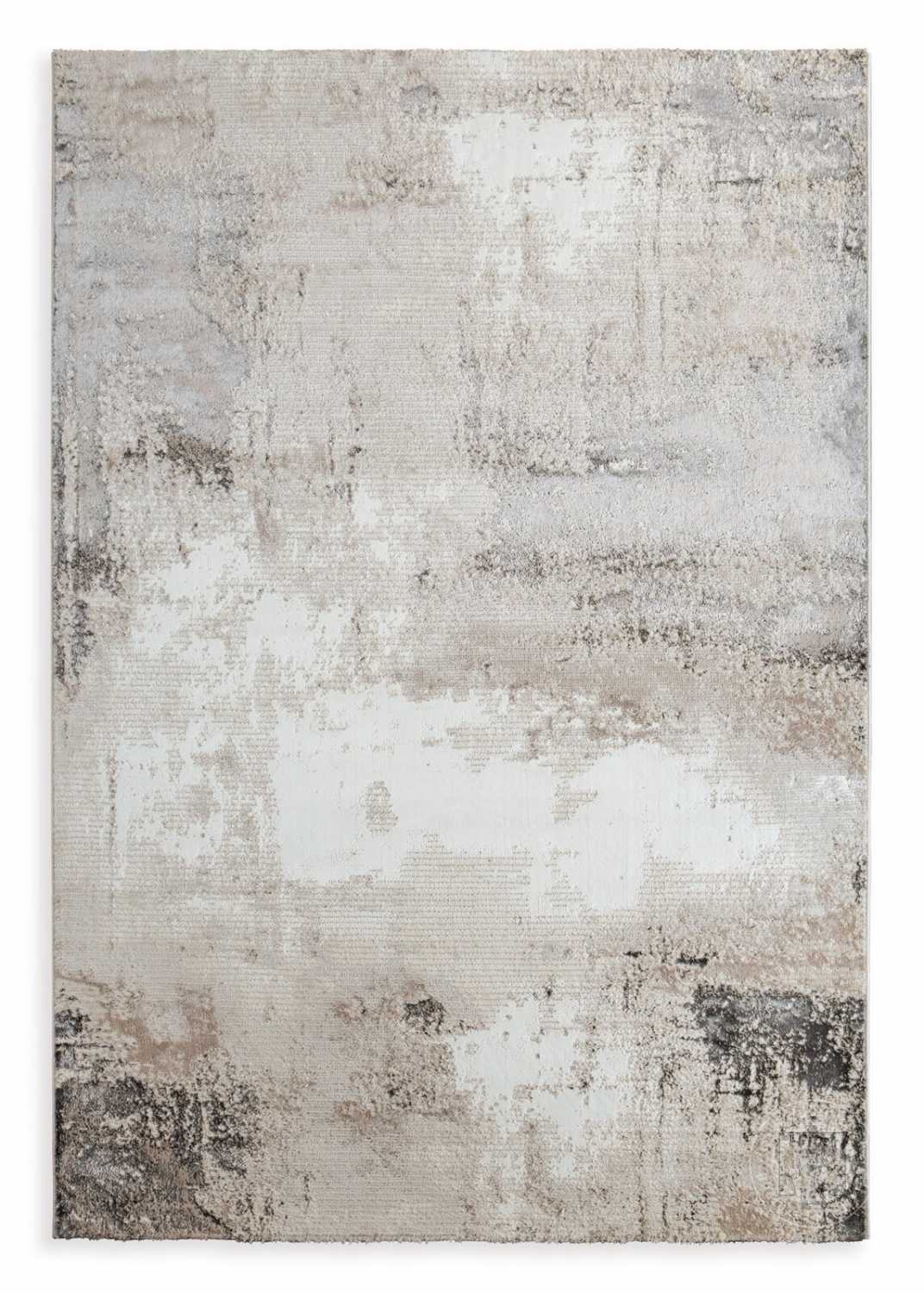 Kusový koberec ASIA4 svetlosivý/biely