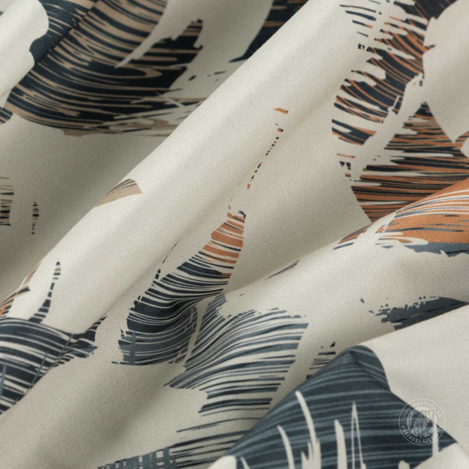 Záves AMBRA na krúžkoch 140x250cm béžový/granátový