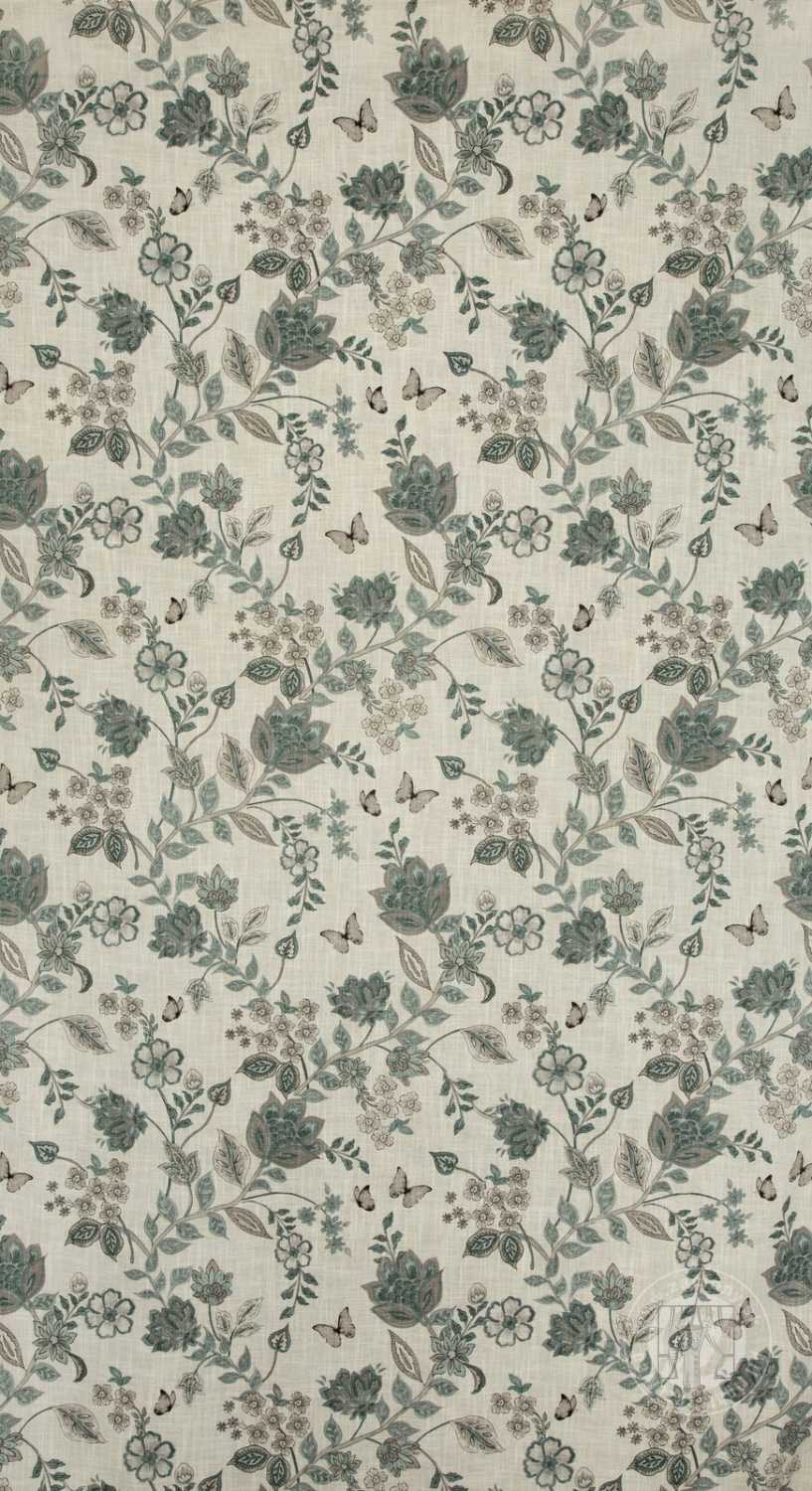 Záves TALI na krúžkoch 140x250cm prírodný/modrý