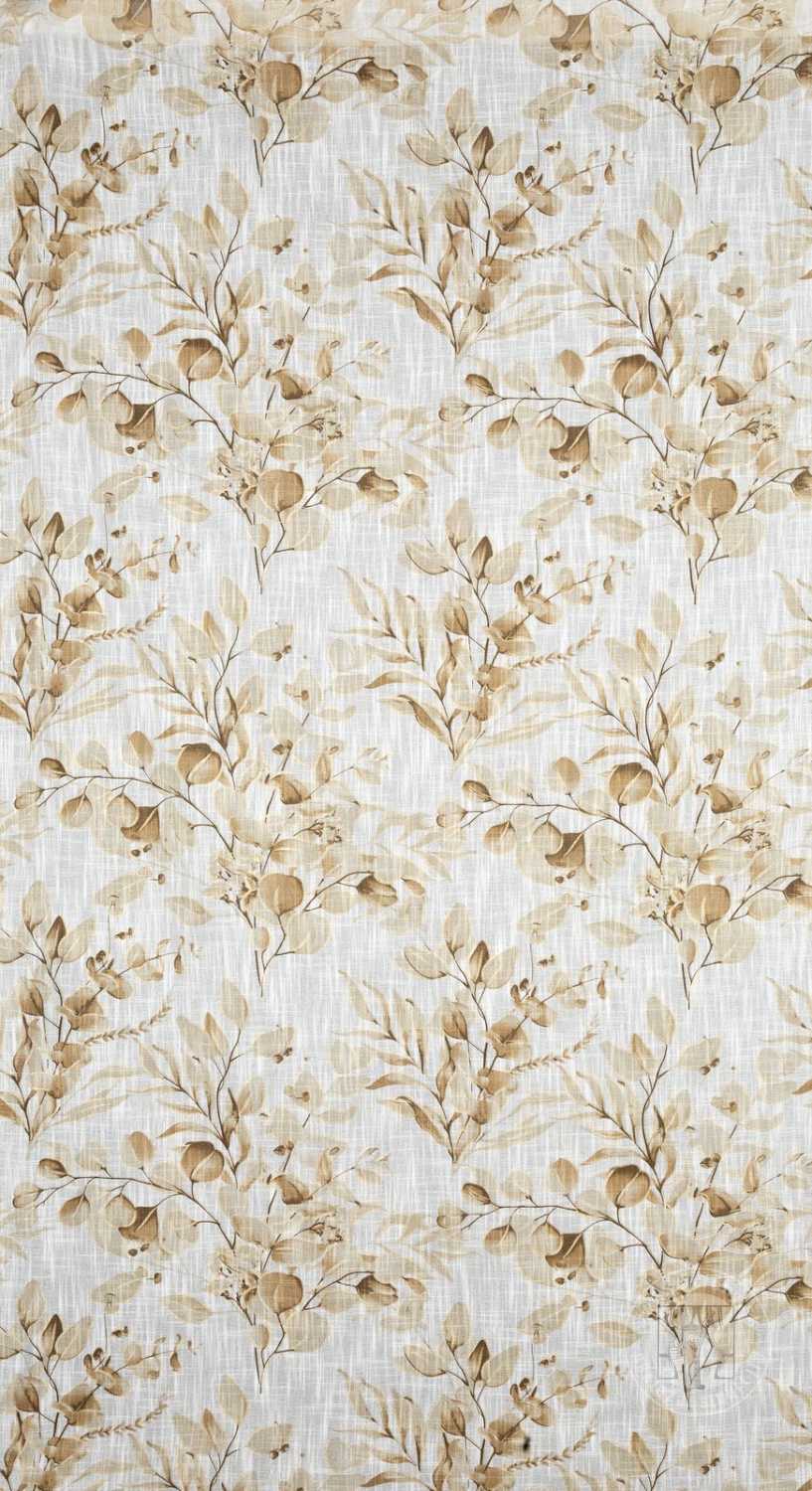 Záves ADENA na krúžkoch 140x250cm béžový/zlatý