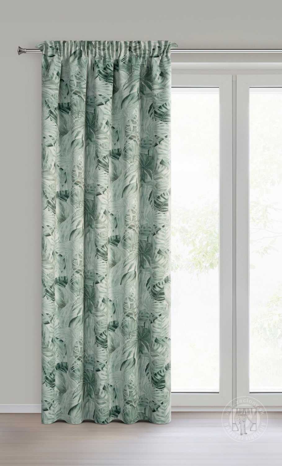 Záves NINA na páske 140x270cm mätový