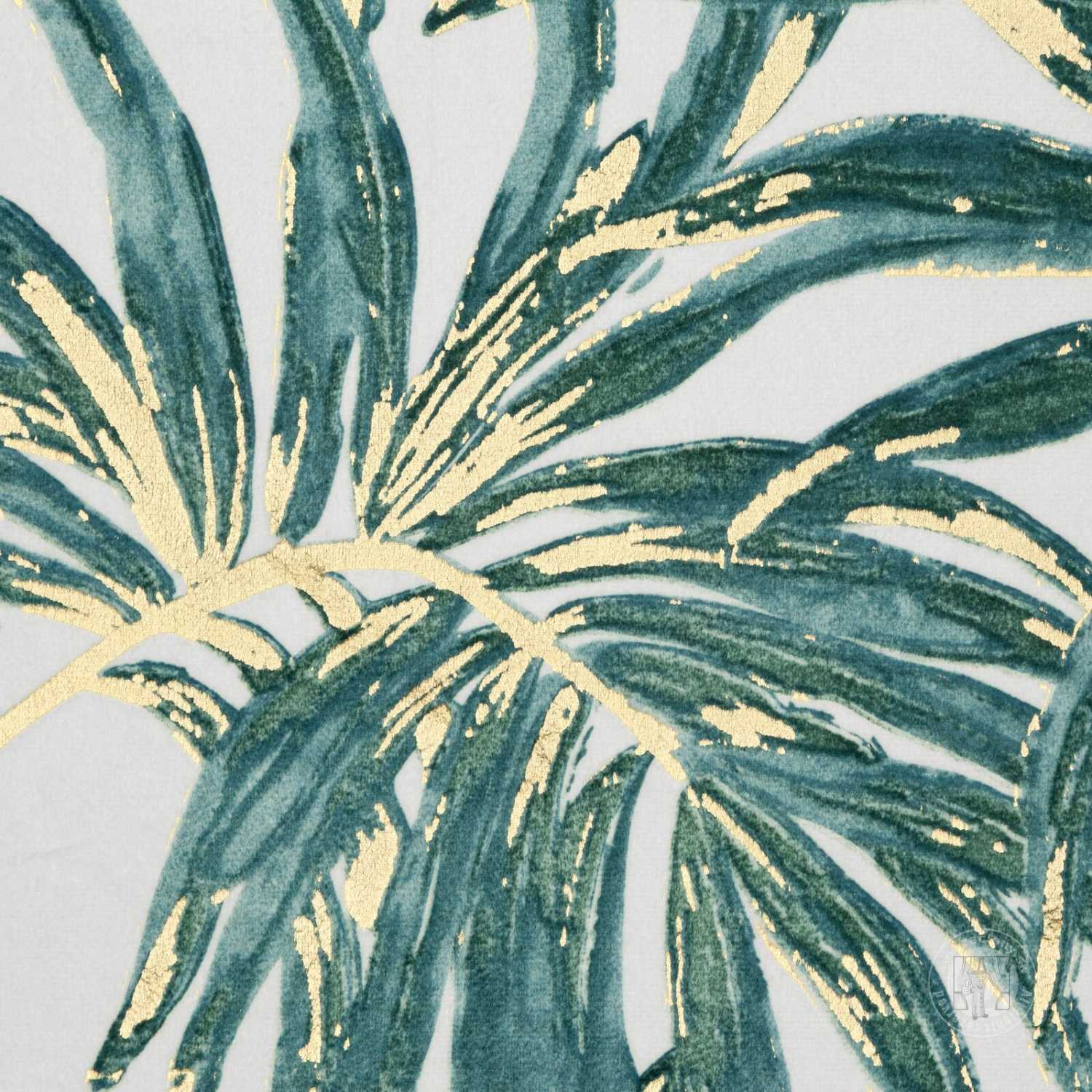 Záves ALENA na krúžkoch 140x250cm biely/zelený