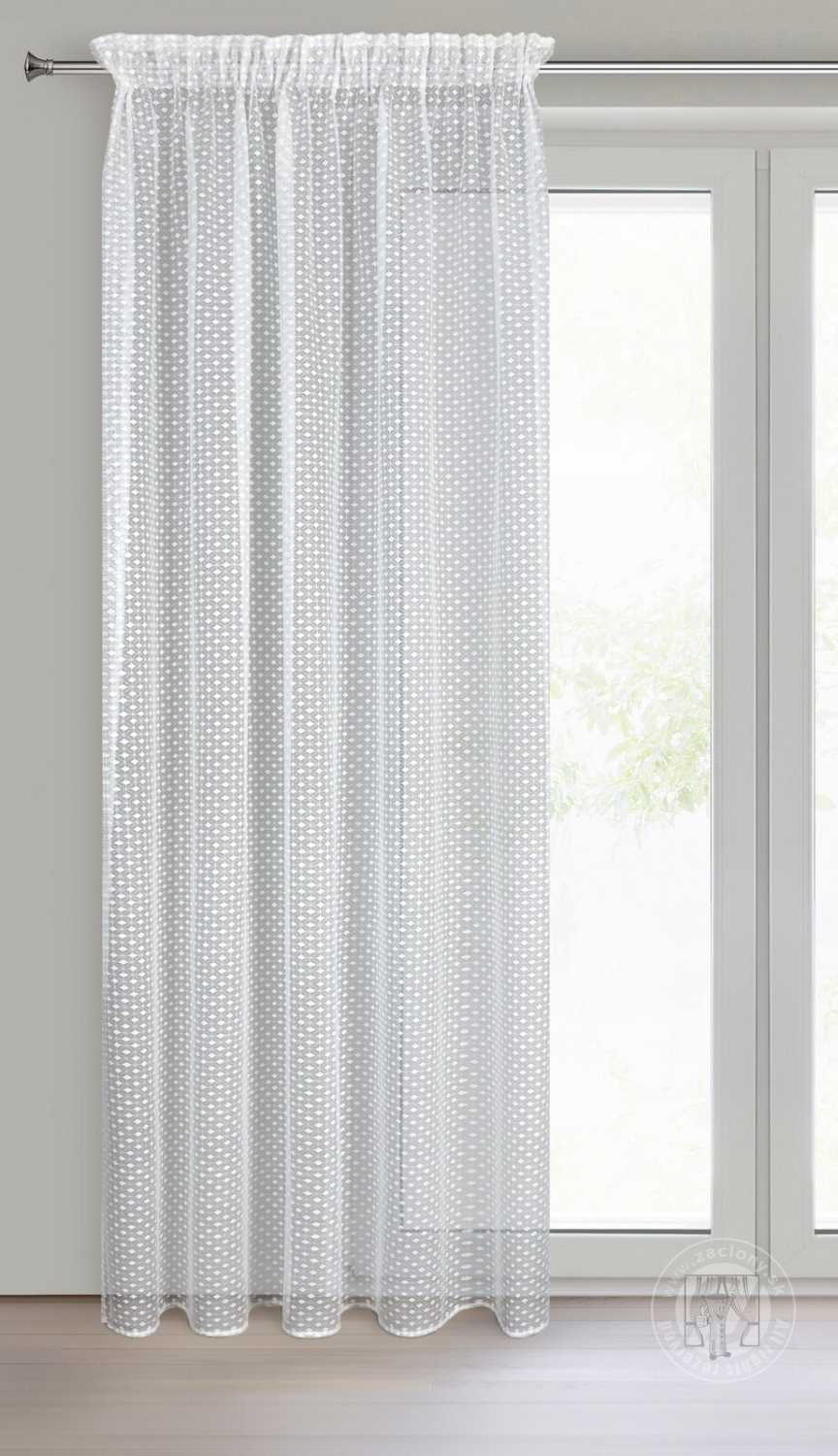 Záclona ALAYA na páske 140x270cm biela