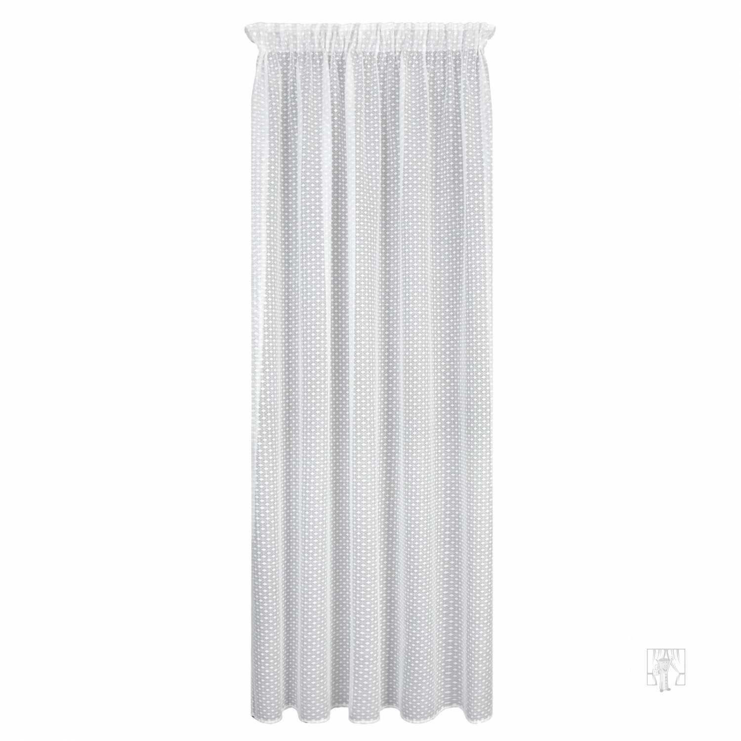 Záclona ALAYA na páske 140x270cm biela