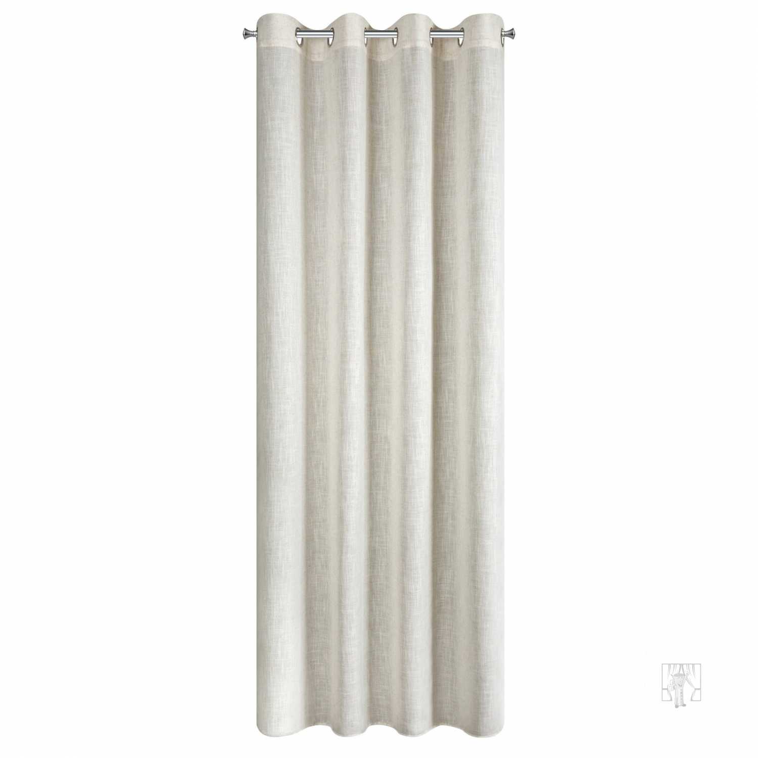  Záves ELINA na krúžkoch 135x250cm prírodný