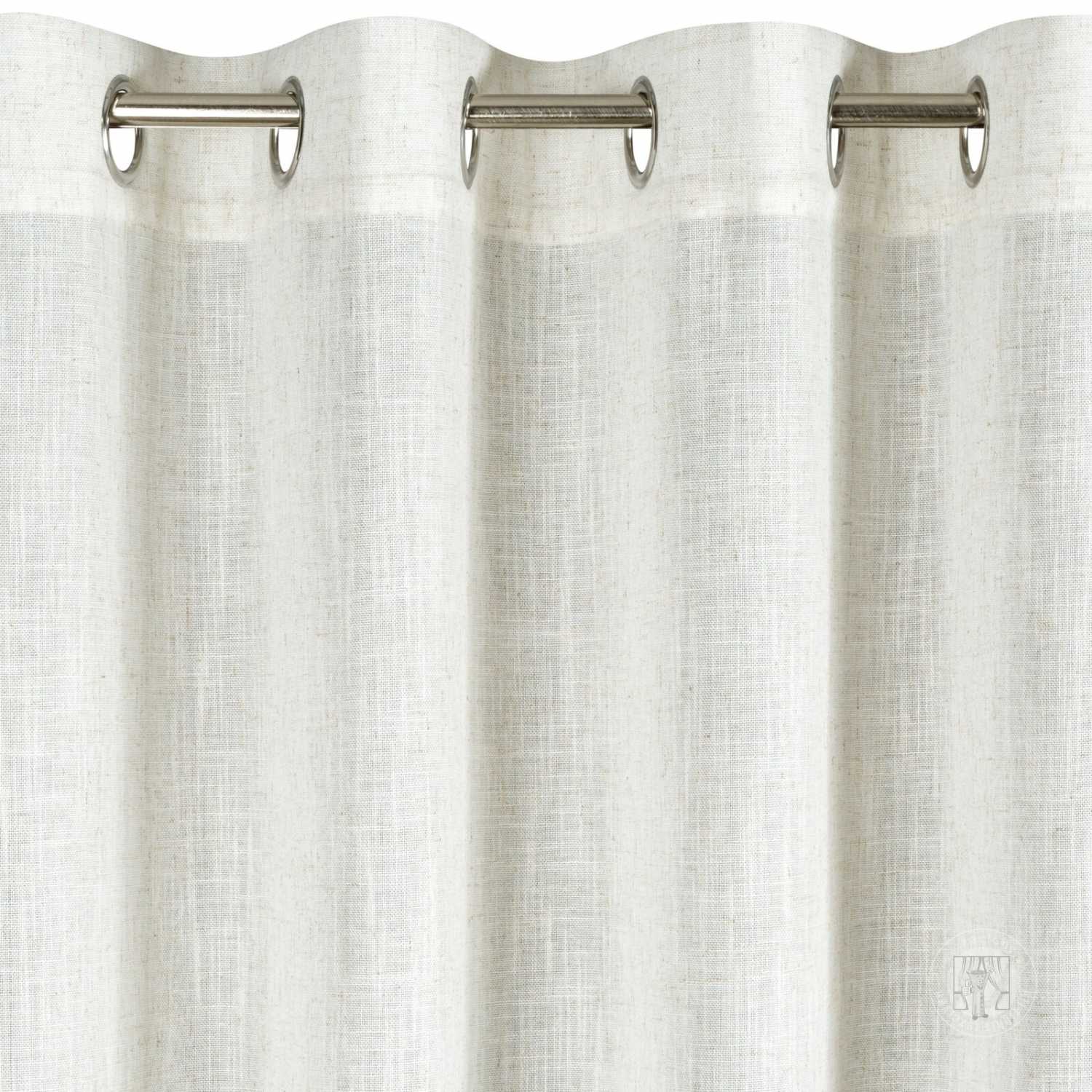  Záves ELINA na krúžkoch 135x250cm prírodný