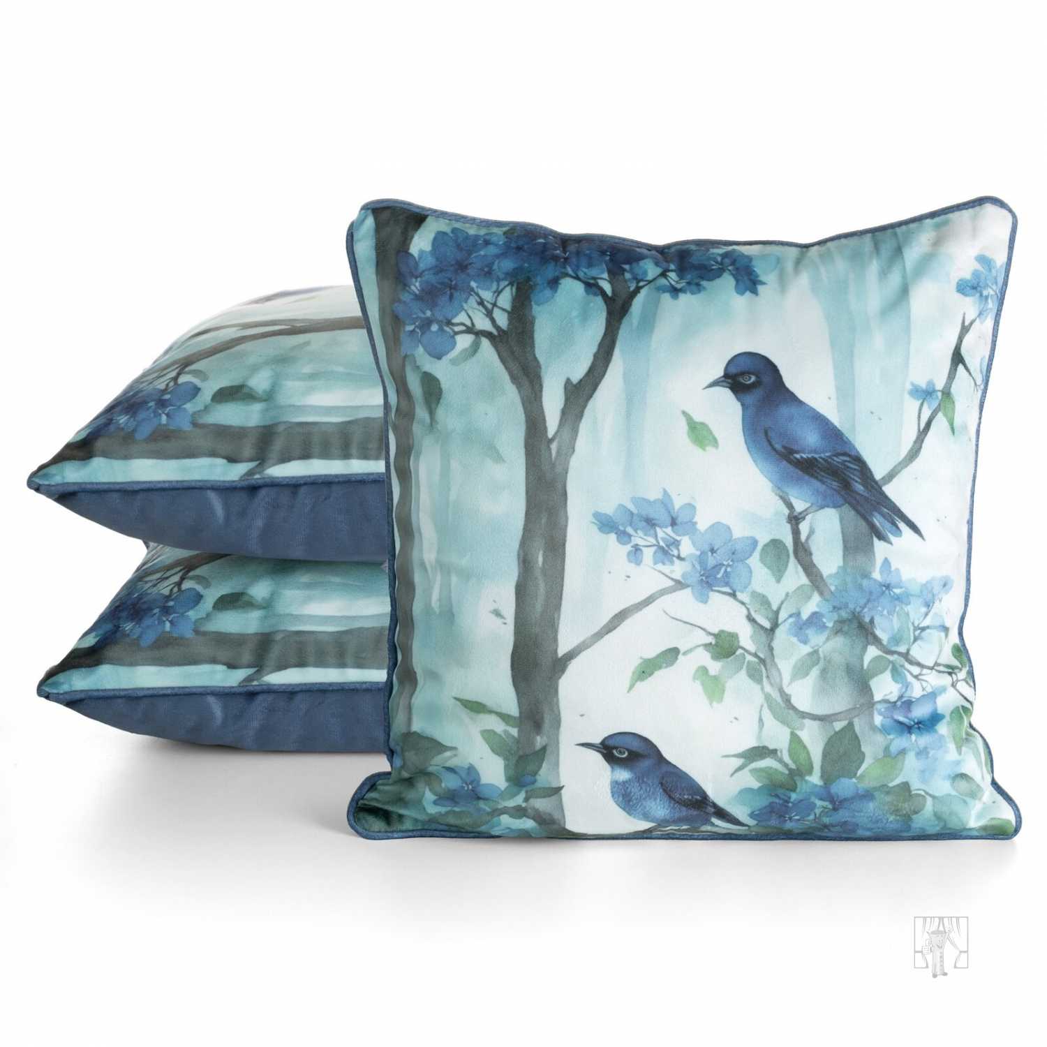 Obliečka na vankúš VELVET 45x45cm modrá