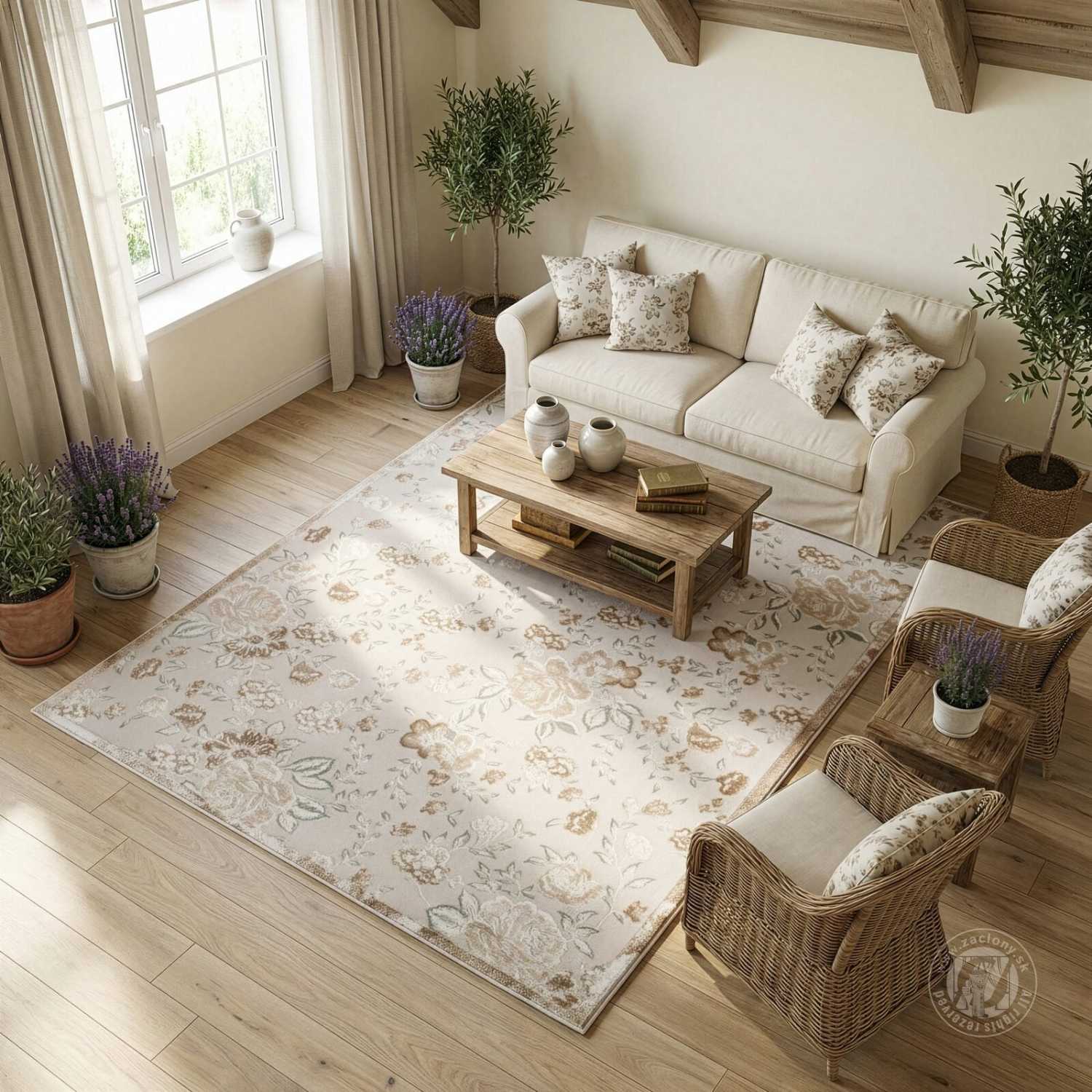 Kusový koberec IMPRESIVE2 béžový/krémový