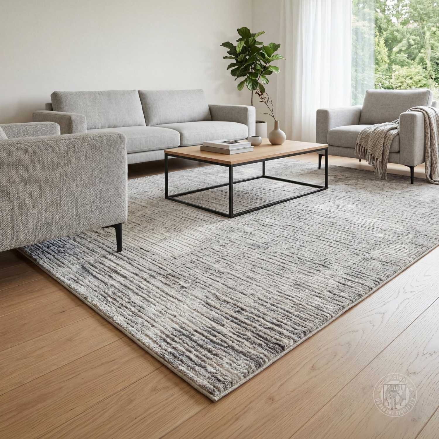 Kusový koberec OMEGA2 strieborný