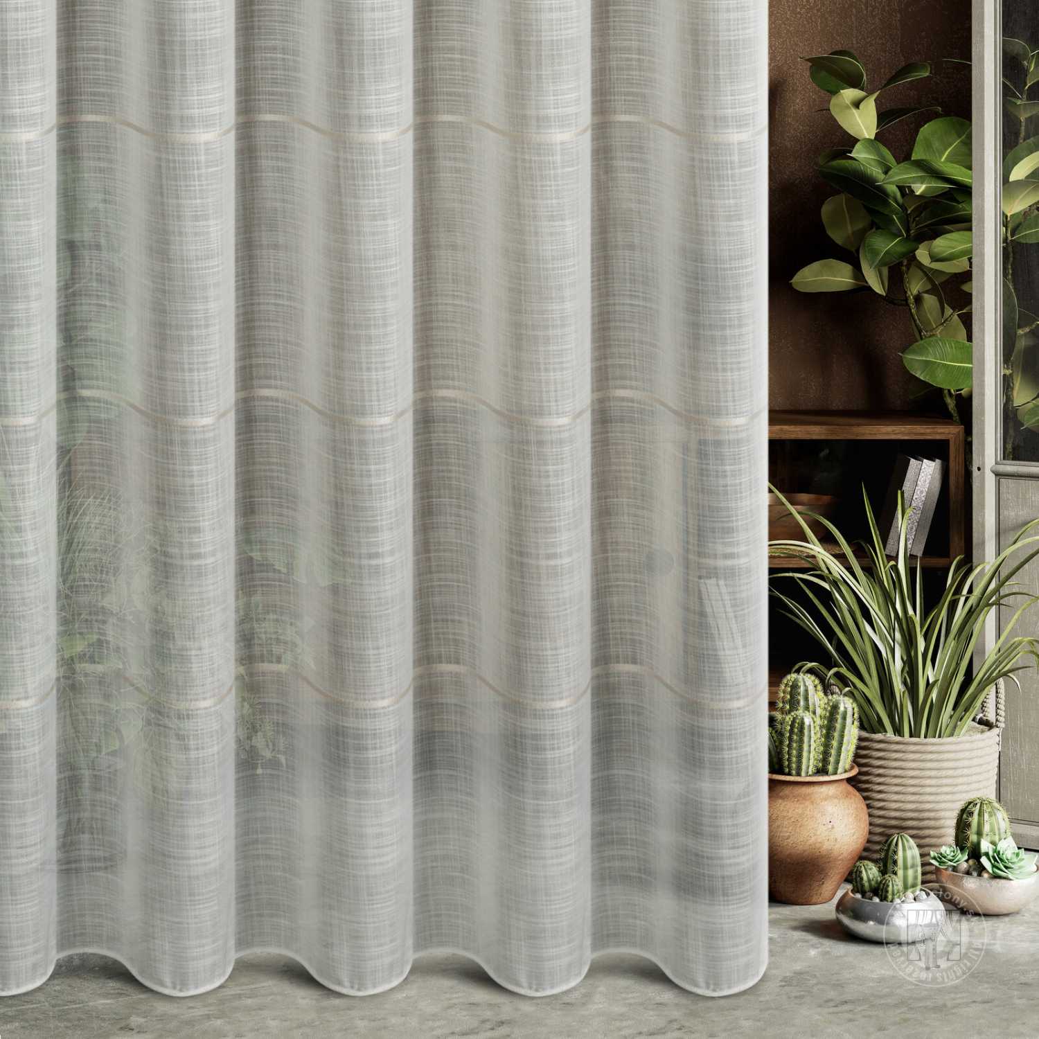  Záclona metráž 29092/ETA naturálna, 300cm