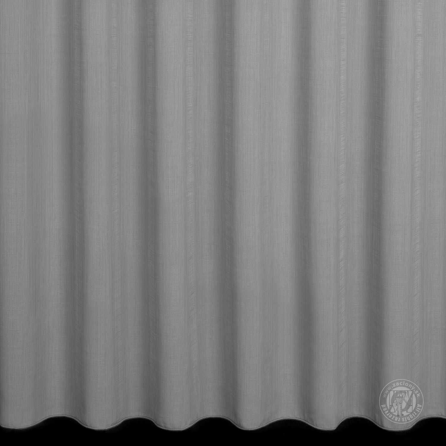 Záclona metráž CLAUDIO/ETA oceľová, 335cm