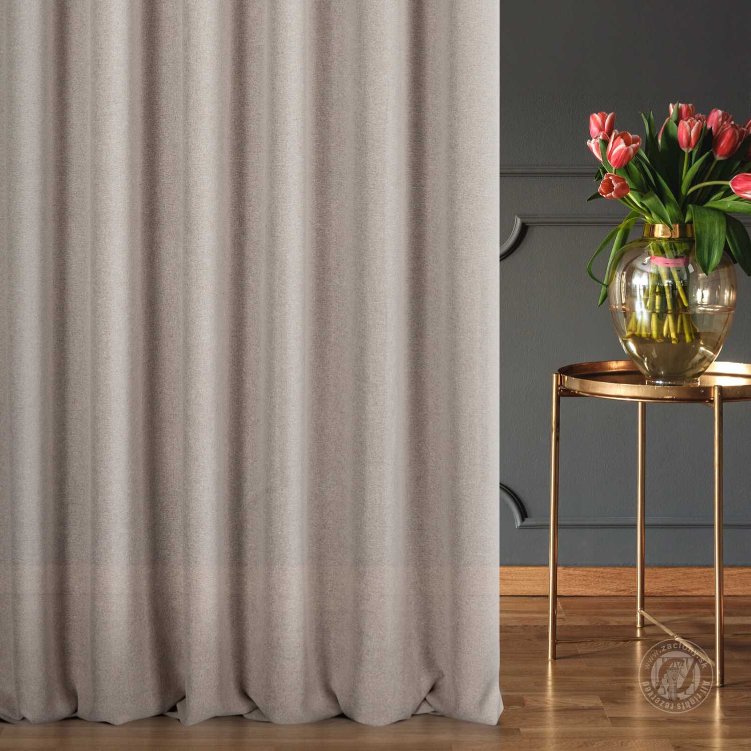 Záves ERIS cappuccino, 280cm