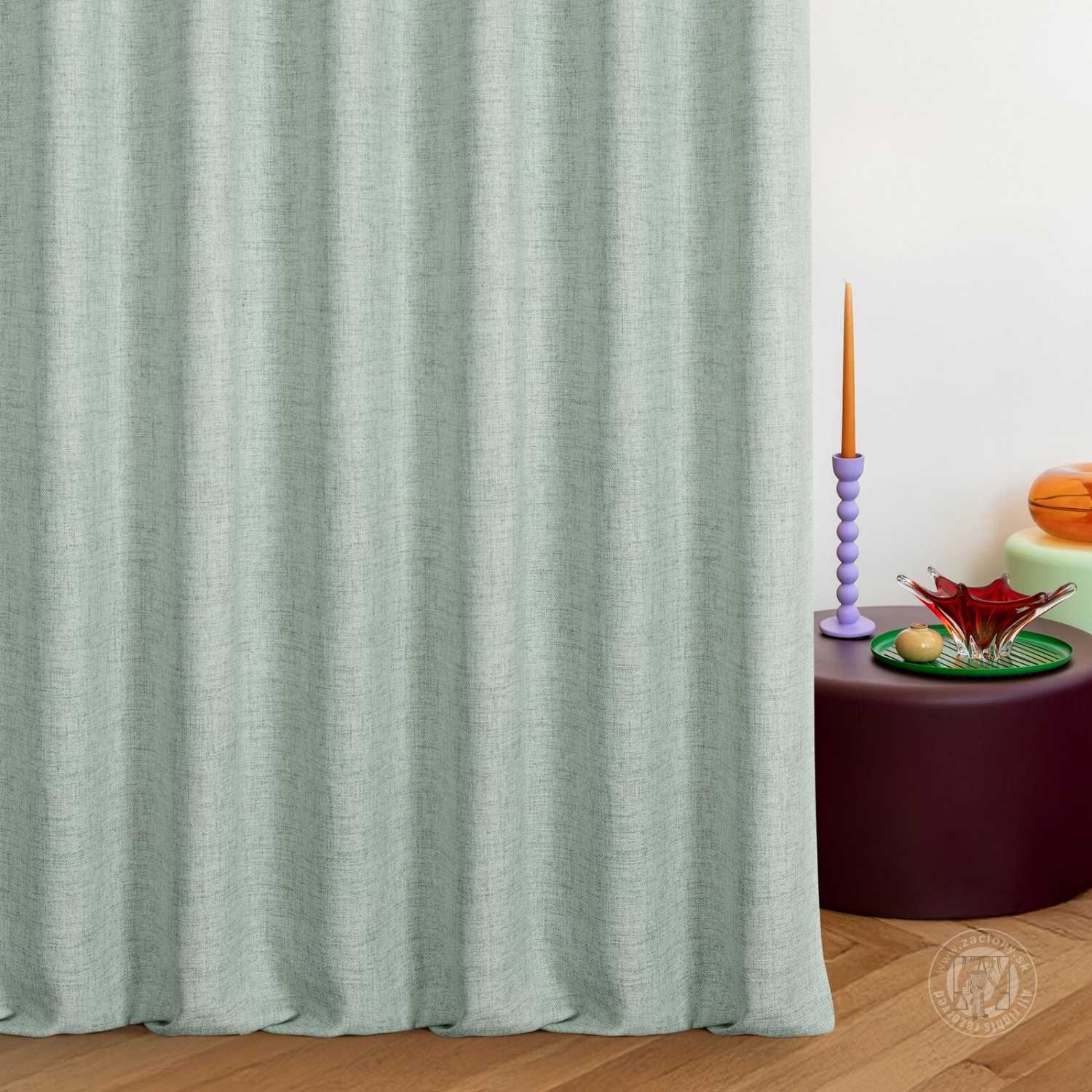 Záves JULA zelený, 300cm