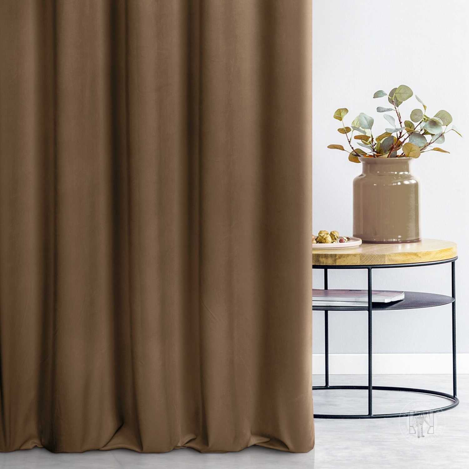 Záves SIBEL tmavobéžový, 300cm