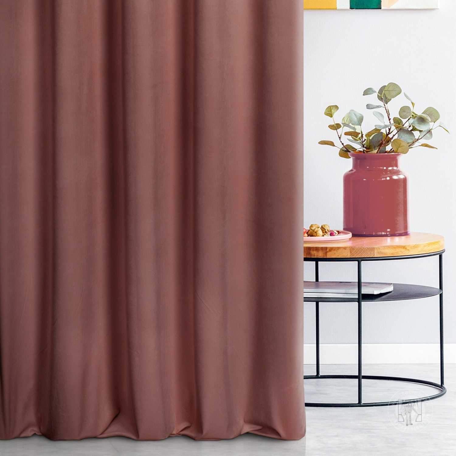 Záves SIBEL tmavoružový, 300cm