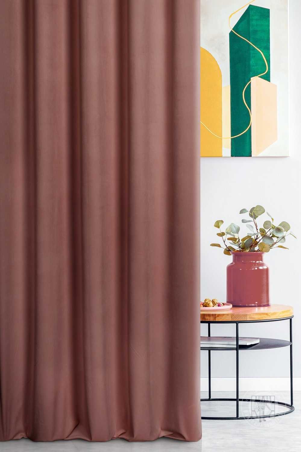 Záves SIBEL tmavoružový, 300cm