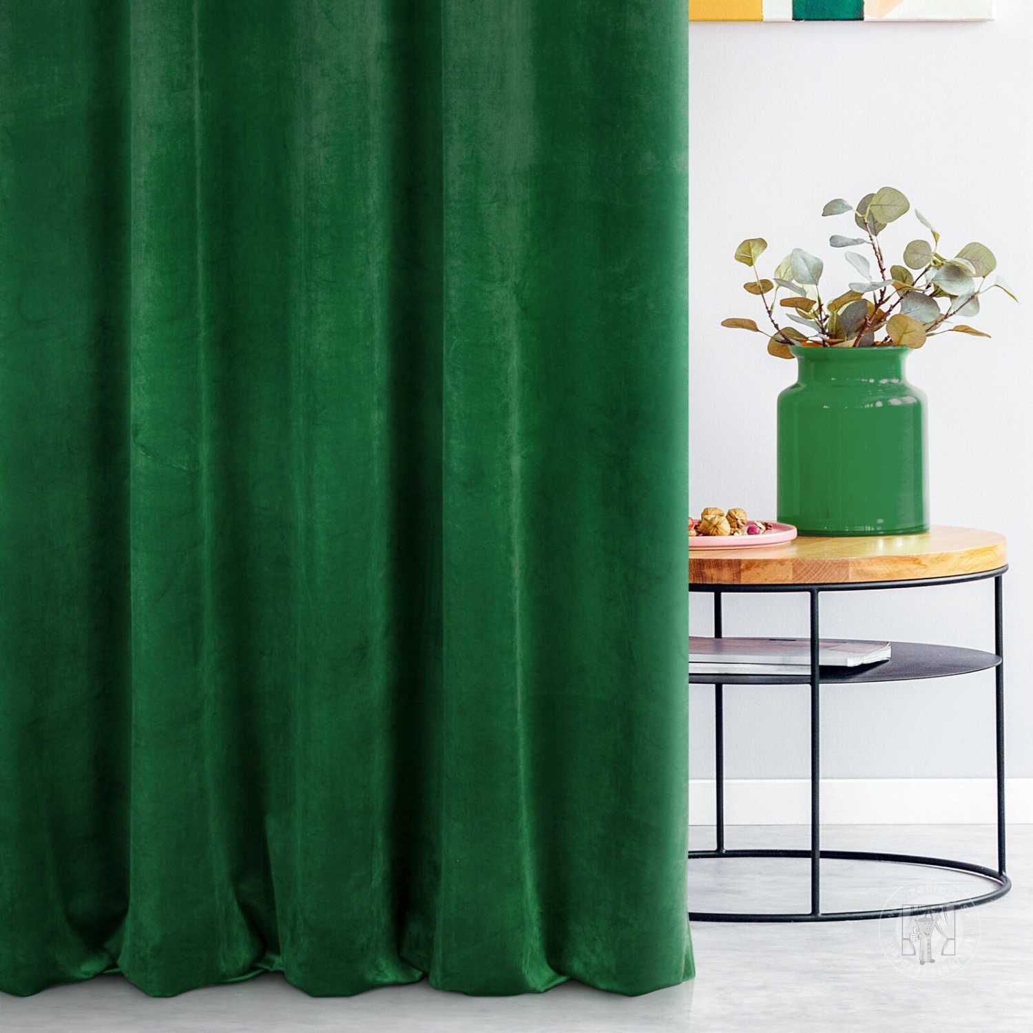 Záves SIBEL tmavozelený, 300cm